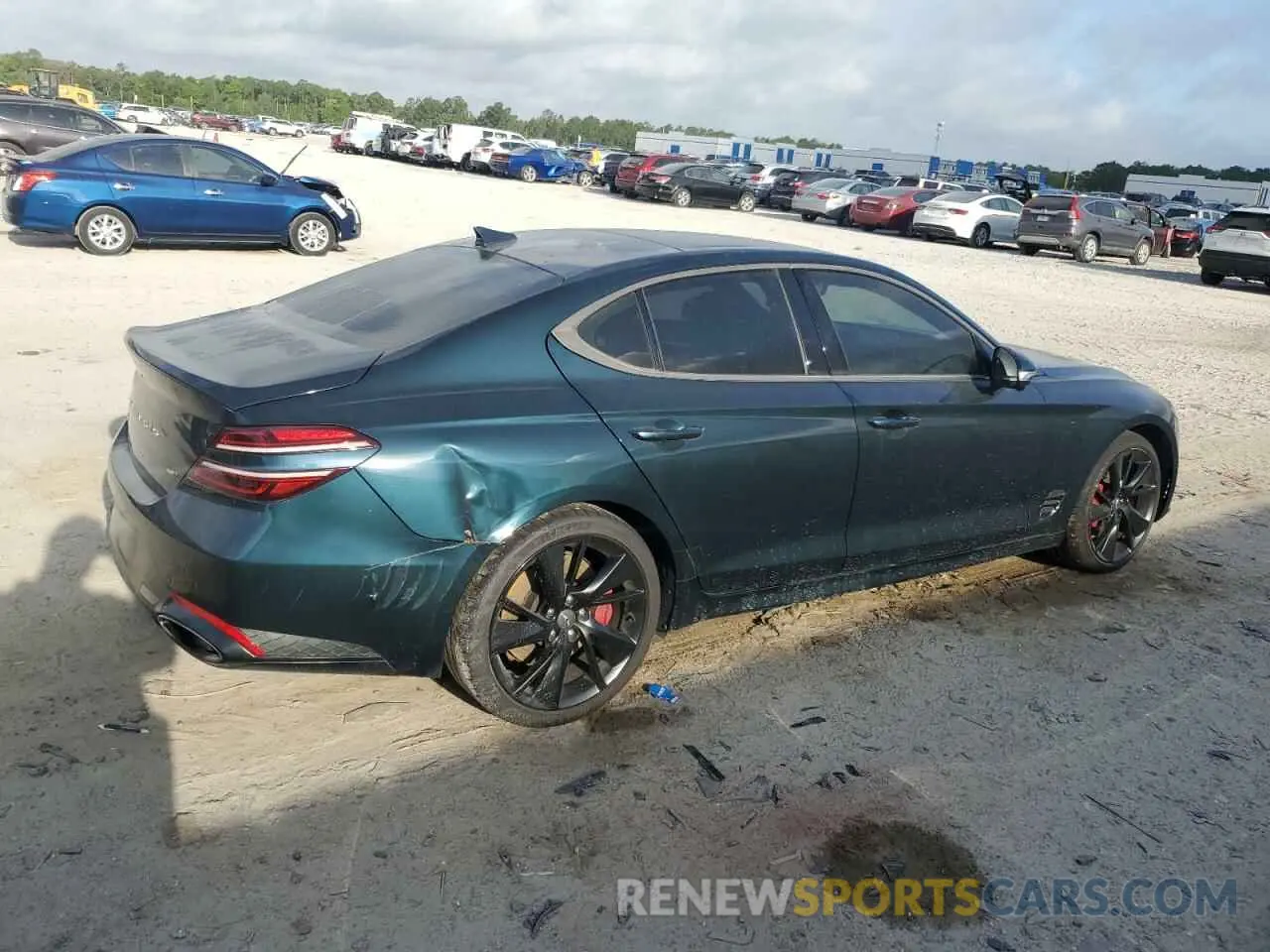 3 Photograph of a damaged car KMTG54TE8PU121765 GENESIS G70 BASE 2023