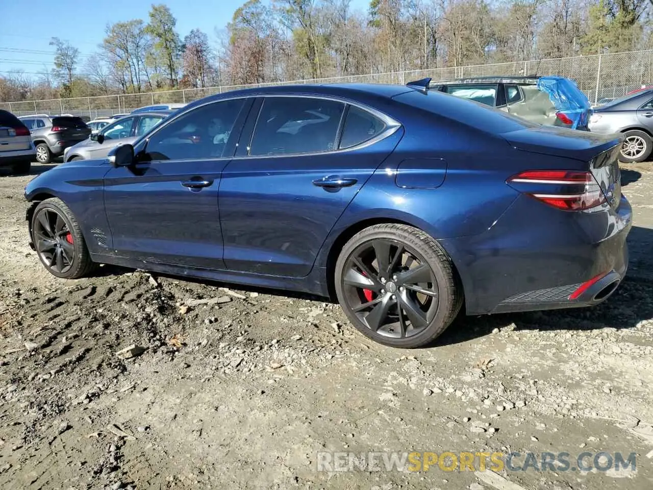2 Photograph of a damaged car KMTG54TE9PU110984 GENESIS G70 BASE 2023