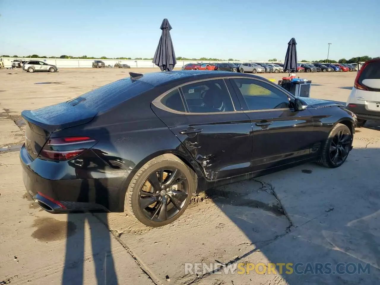 3 Photograph of a damaged car KMTG54TEXPU126756 GENESIS G70 BASE 2023