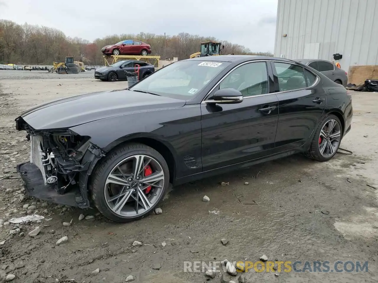 1 Photograph of a damaged car KMTG34SC0RU136639 GENESIS G70 BASE 2024