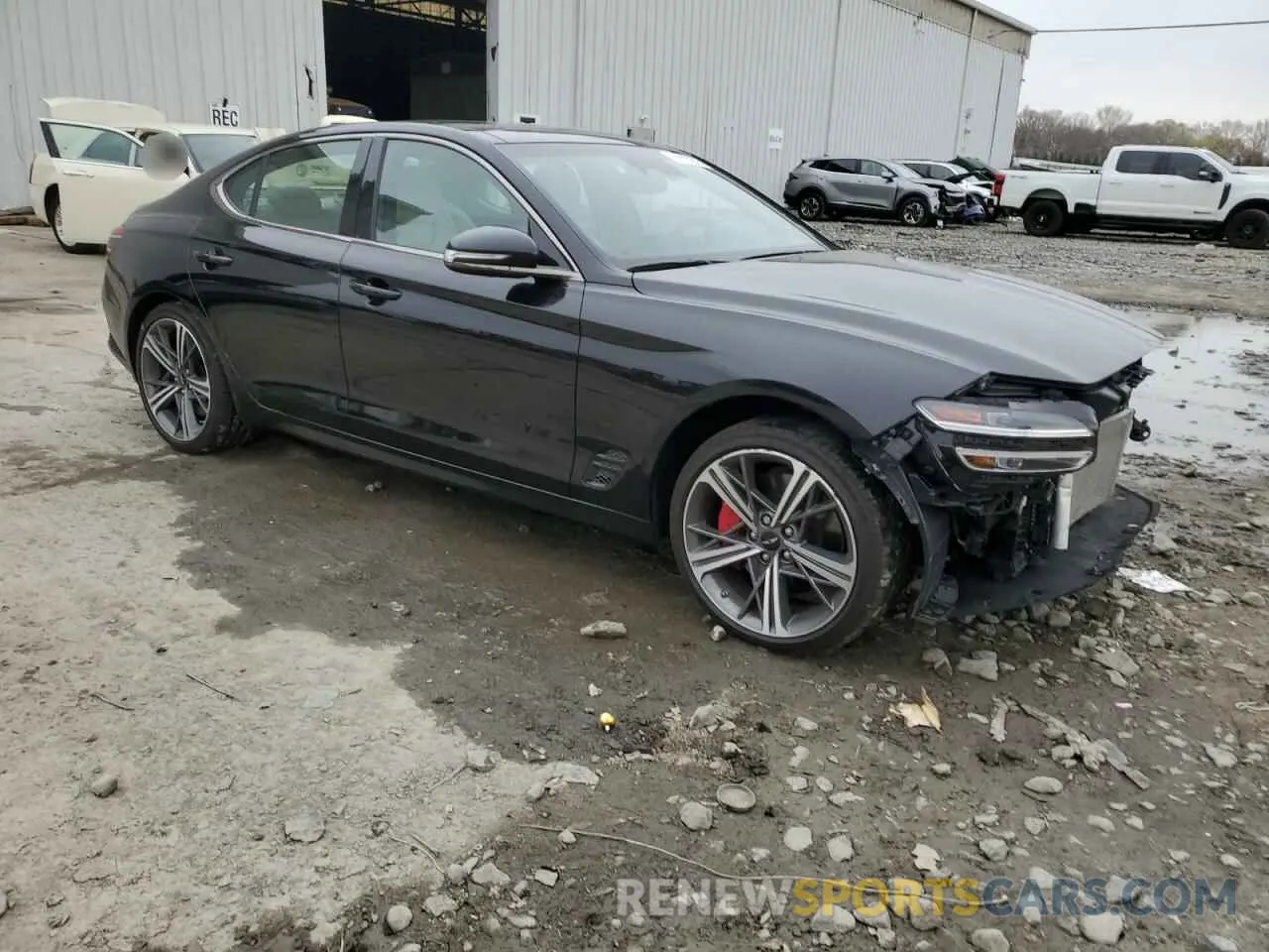 4 Photograph of a damaged car KMTG34SC0RU136639 GENESIS G70 BASE 2024