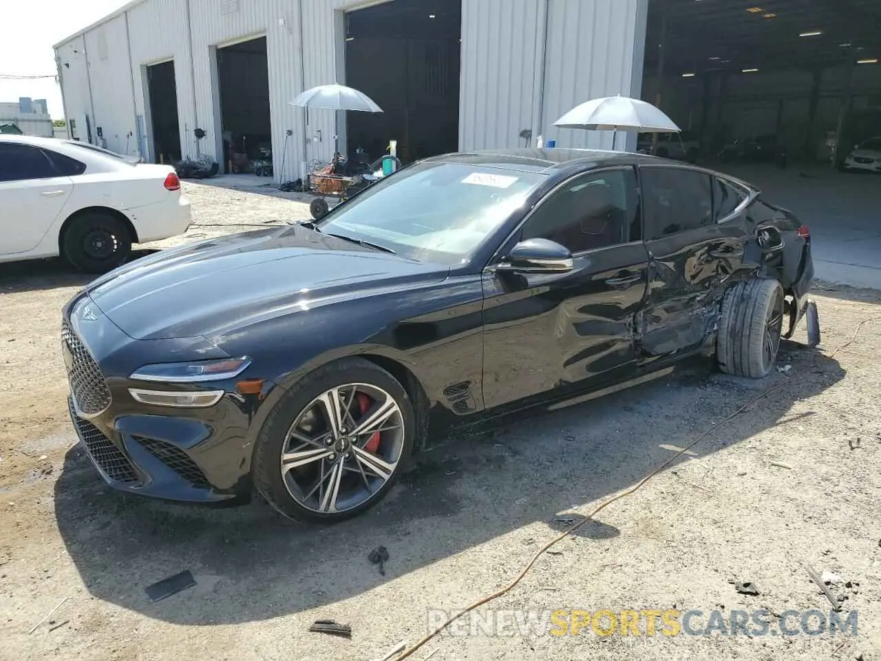 1 Photograph of a damaged car KMTG34SC0RU136981 GENESIS G70 BASE 2024
