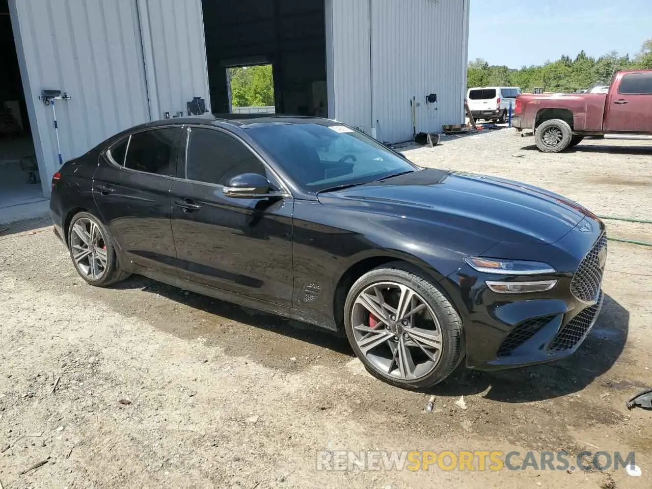 4 Photograph of a damaged car KMTG34SC0RU136981 GENESIS G70 BASE 2024
