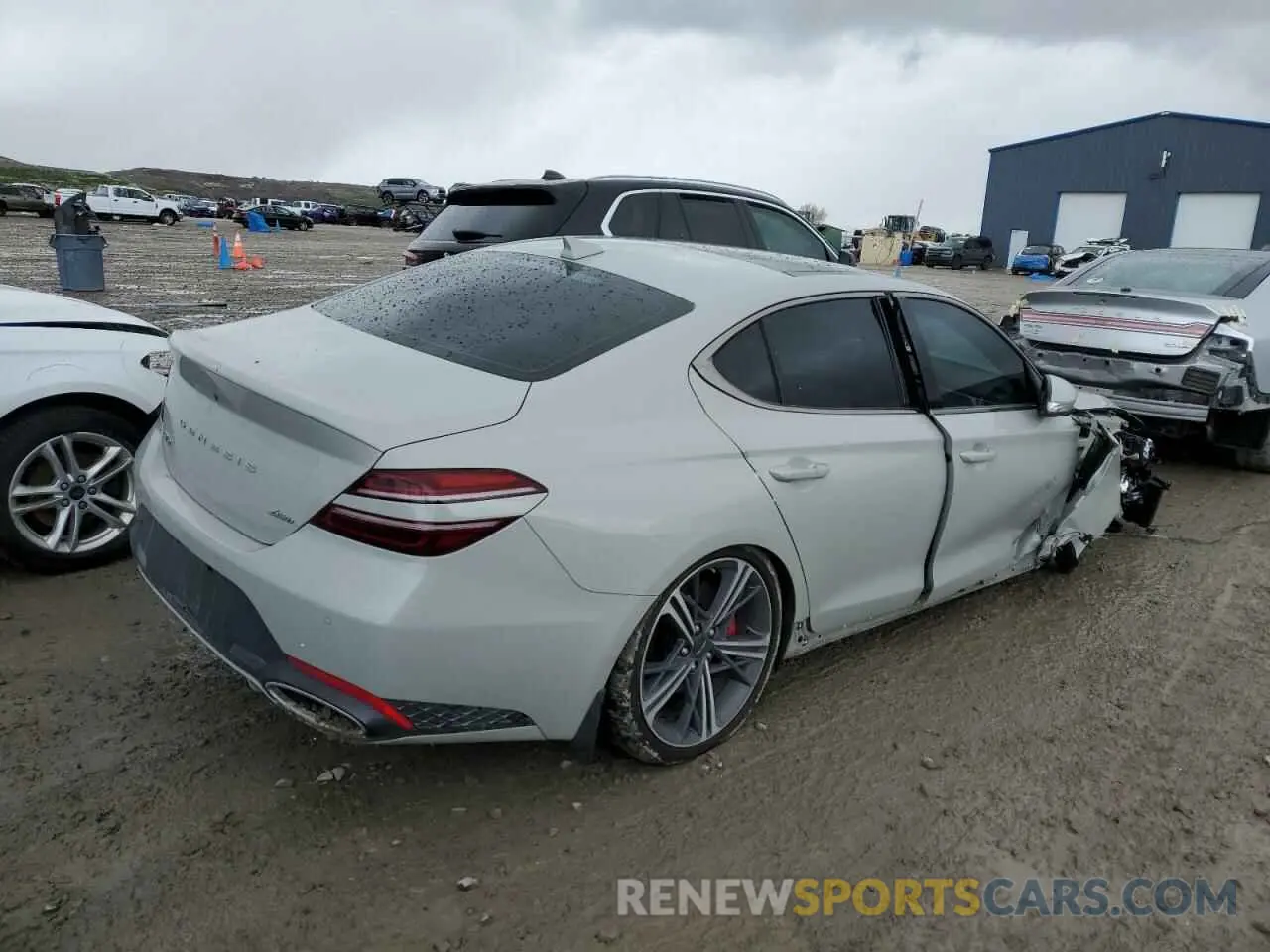 3 Photograph of a damaged car KMTG34SC6RU136838 GENESIS G70 BASE 2024