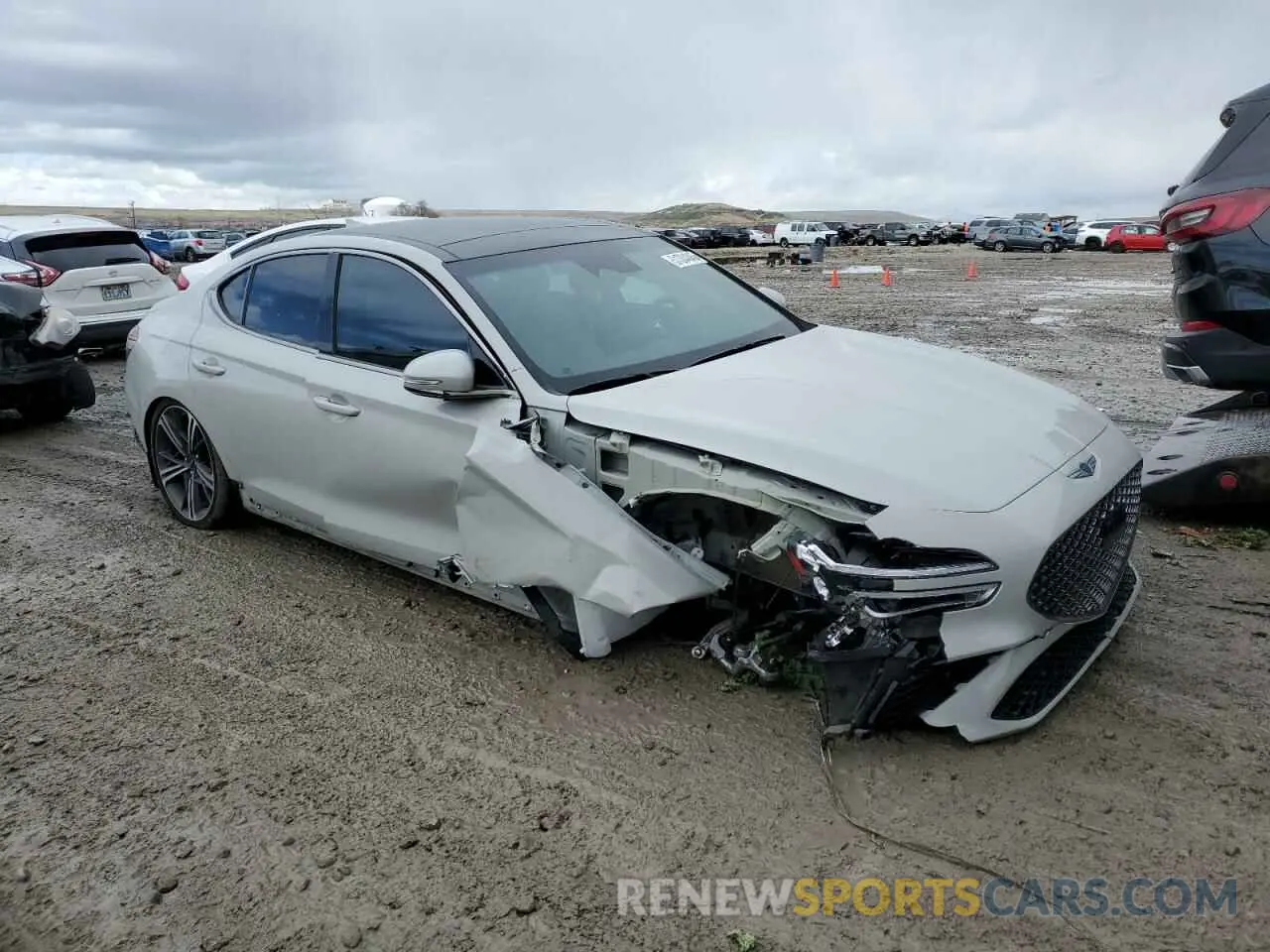 4 Photograph of a damaged car KMTG34SC6RU136838 GENESIS G70 BASE 2024