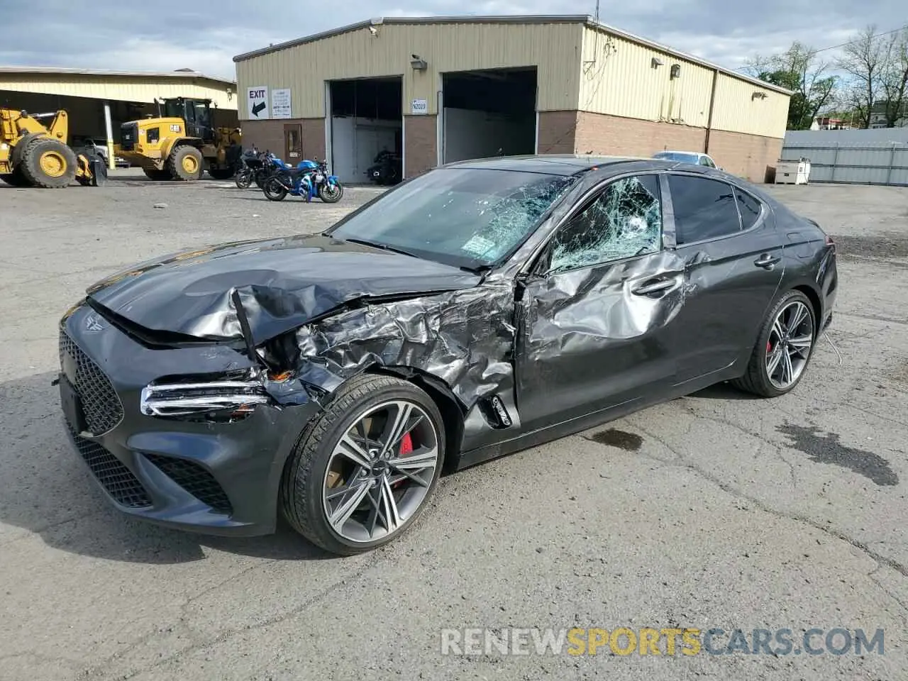 1 Photograph of a damaged car KMTG34SCXRU141623 GENESIS G70 BASE 2024