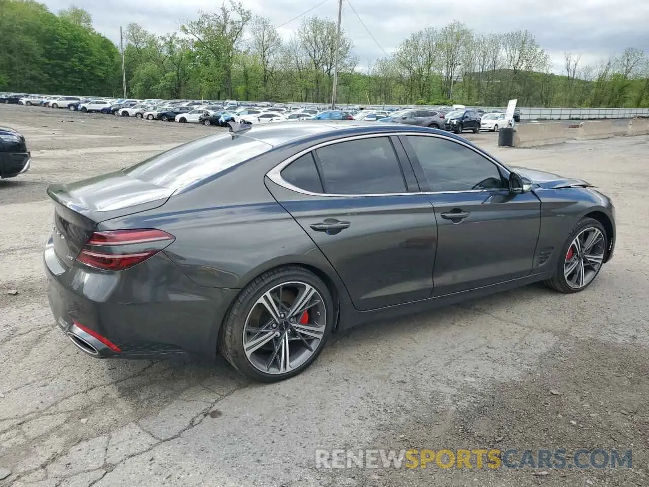 3 Photograph of a damaged car KMTG34SCXRU141623 GENESIS G70 BASE 2024
