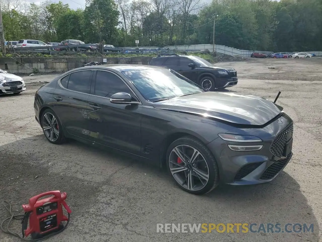 4 Photograph of a damaged car KMTG34SCXRU141623 GENESIS G70 BASE 2024