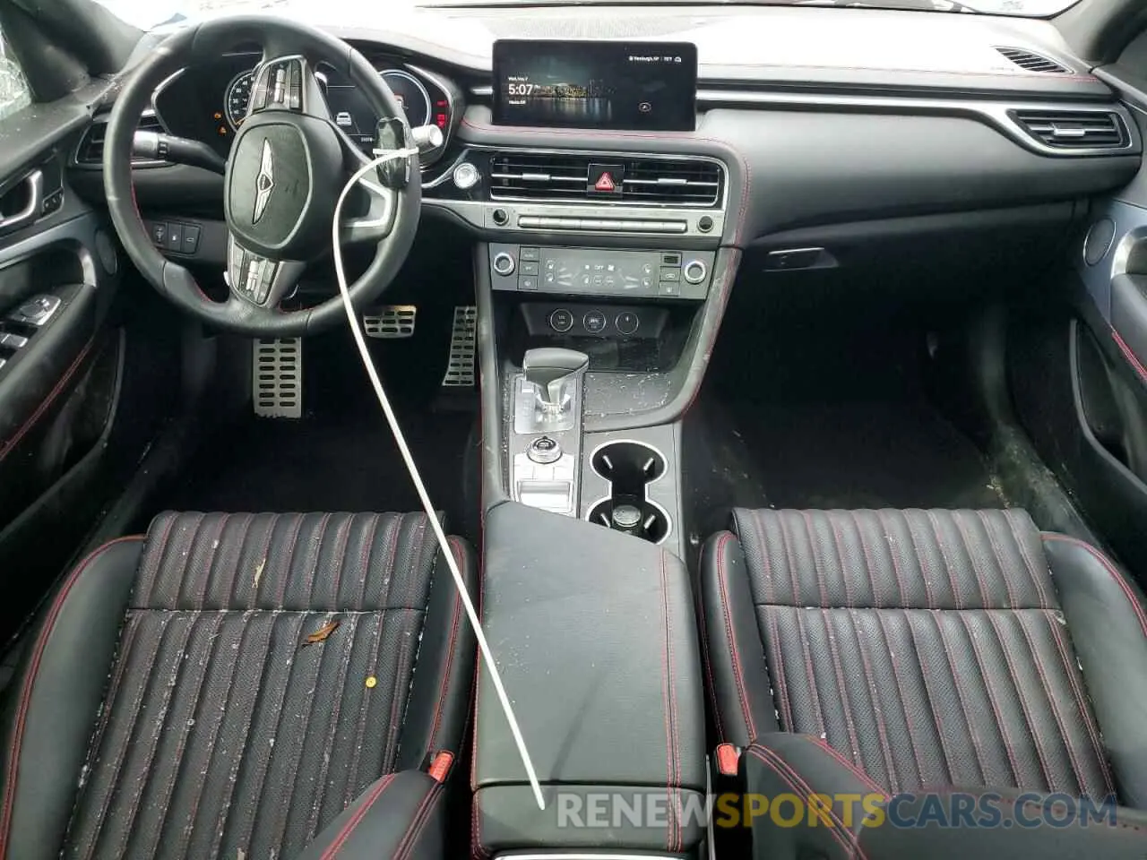 8 Photograph of a damaged car KMTG34SCXRU141623 GENESIS G70 BASE 2024