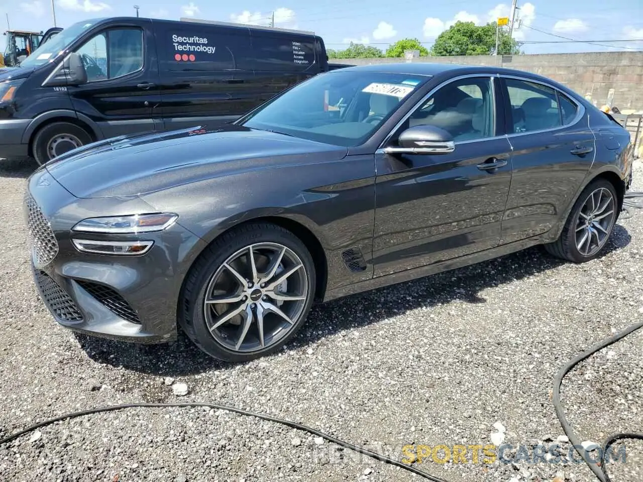 1 Photograph of a damaged car KMTG34SC0SU152877 GENESIS G70 BASE 2025