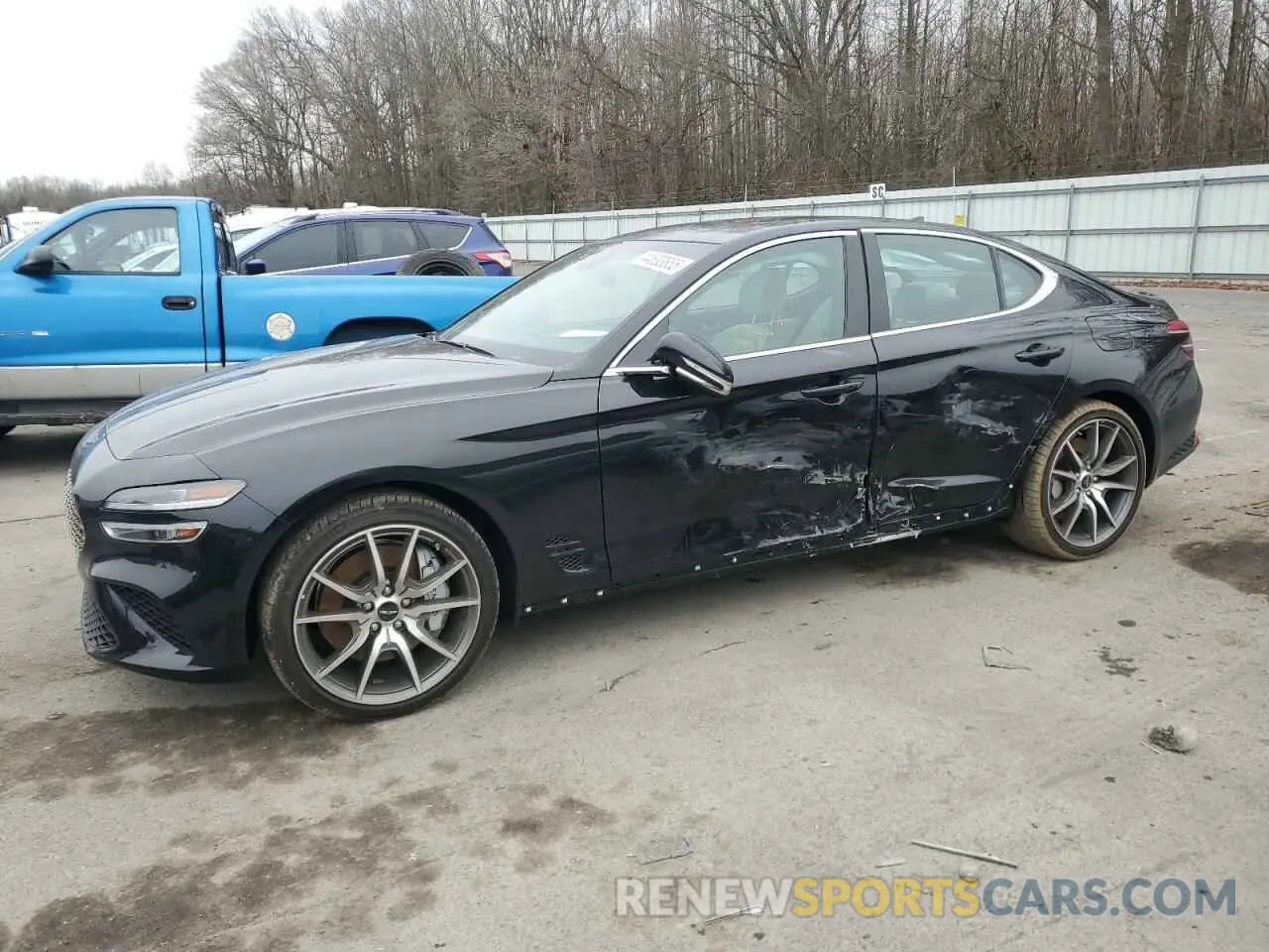 1 Photograph of a damaged car KMTG34SC2SU147650 GENESIS G70 BASE 2025
