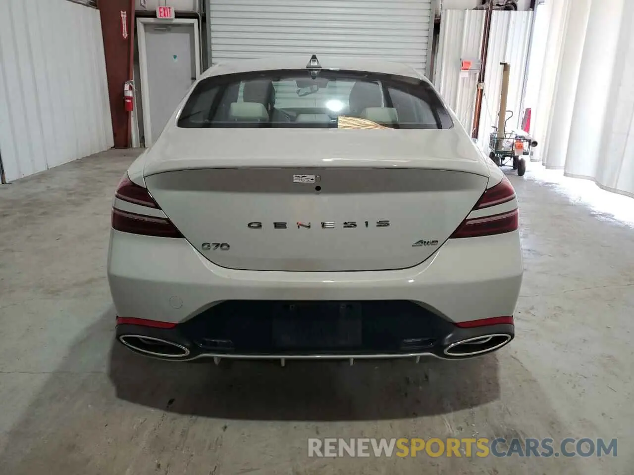 6 Photograph of a damaged car KMTG34SC2SU151147 GENESIS G70 BASE 2025
