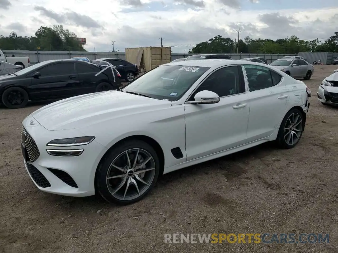 1 Photograph of a damaged car KMTG34SC2SU151259 GENESIS G70 BASE 2025