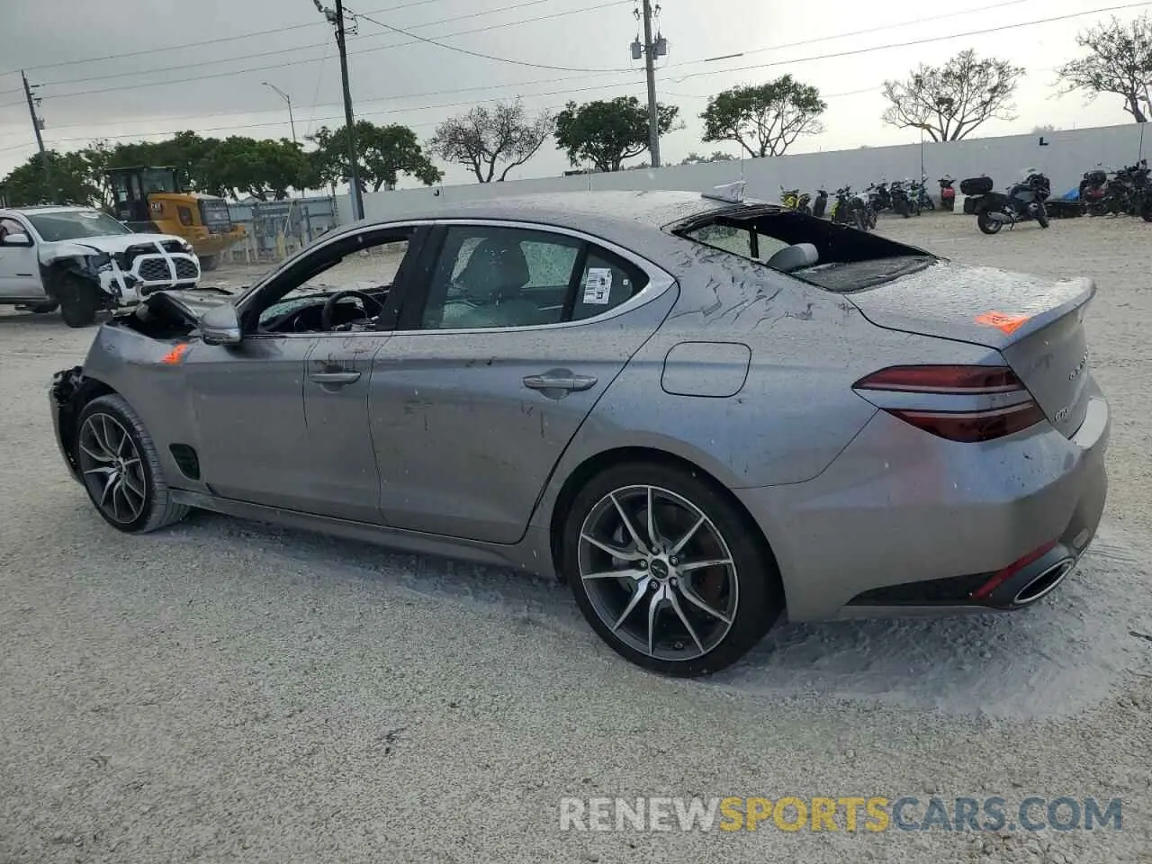 2 Photograph of a damaged car KMTG34SC3SU144398 GENESIS G70 BASE 2025