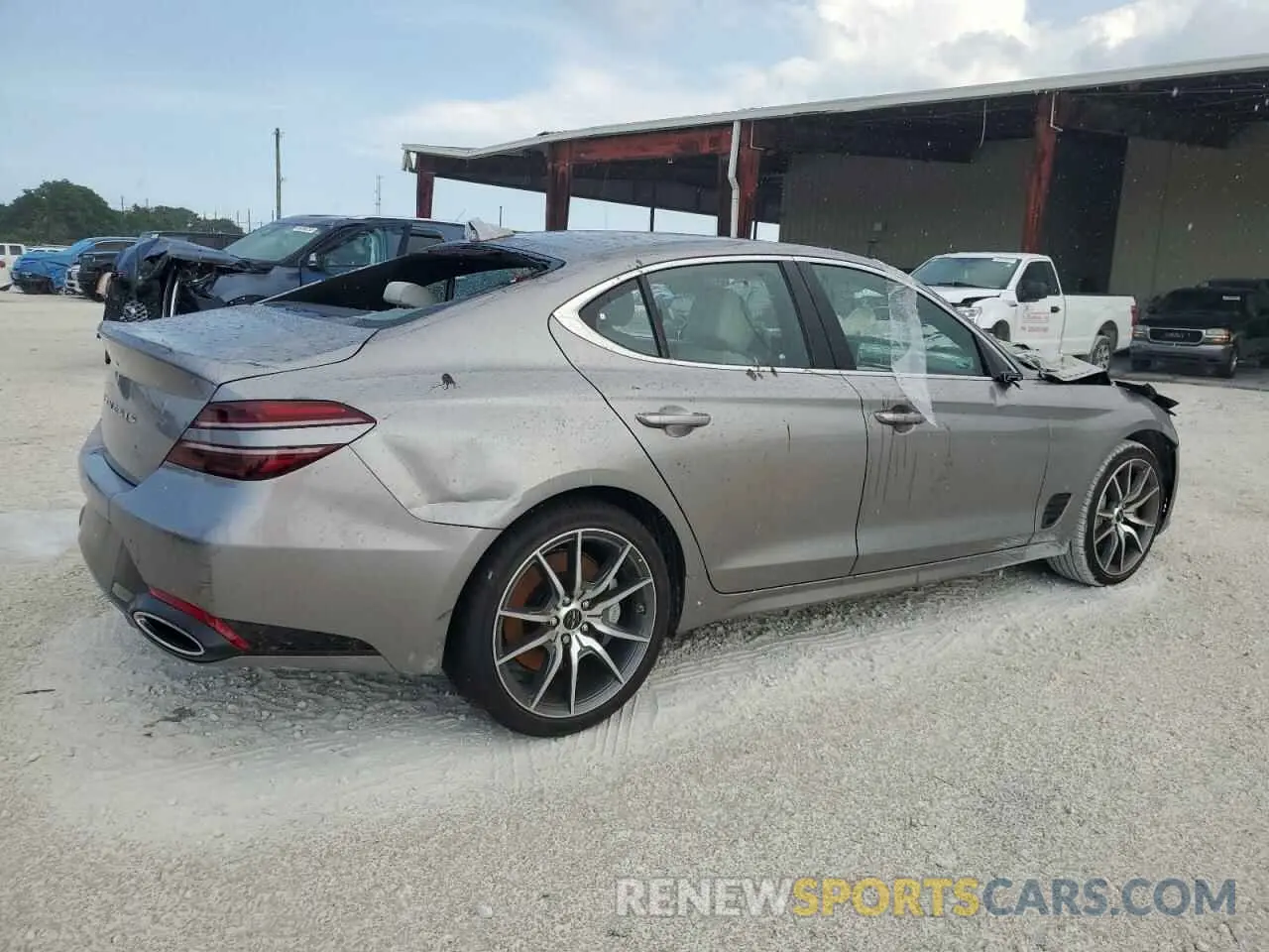 3 Photograph of a damaged car KMTG34SC3SU144398 GENESIS G70 BASE 2025