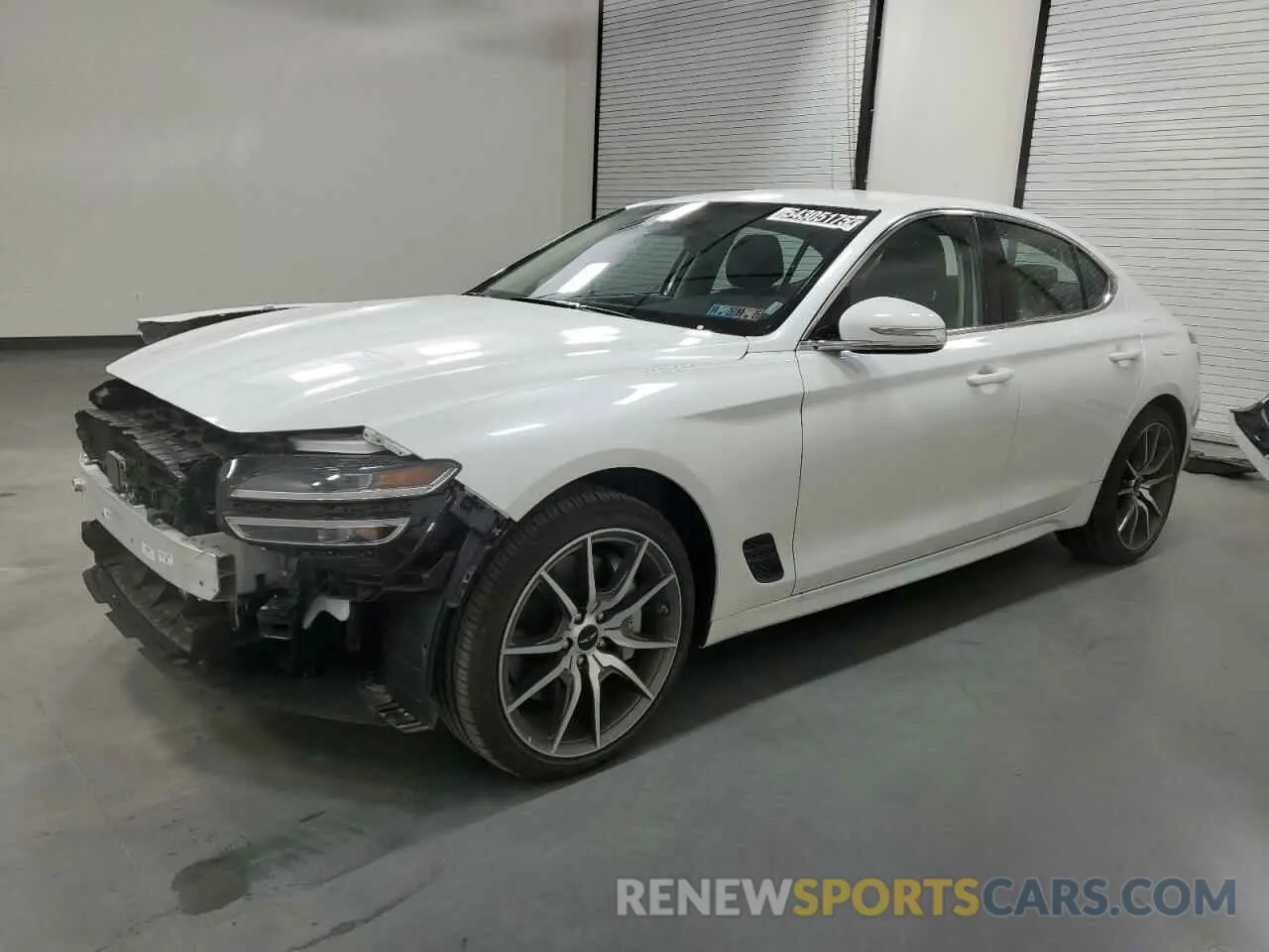 1 Photograph of a damaged car KMTG34SC4SU149464 GENESIS G70 BASE 2025