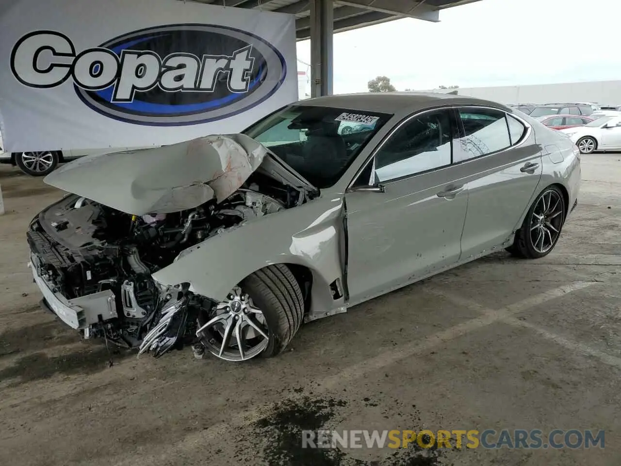 1 Photograph of a damaged car KMTG34SC6SU150874 GENESIS G70 BASE 2025