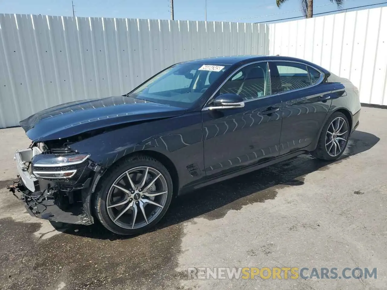 1 Photograph of a damaged car KMTG34SC6SU154908 GENESIS G70 BASE 2025