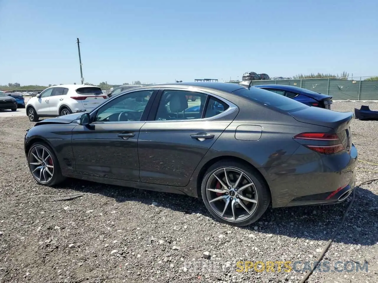 2 Photograph of a damaged car KMTG34SC8SU155736 GENESIS G70 BASE 2025