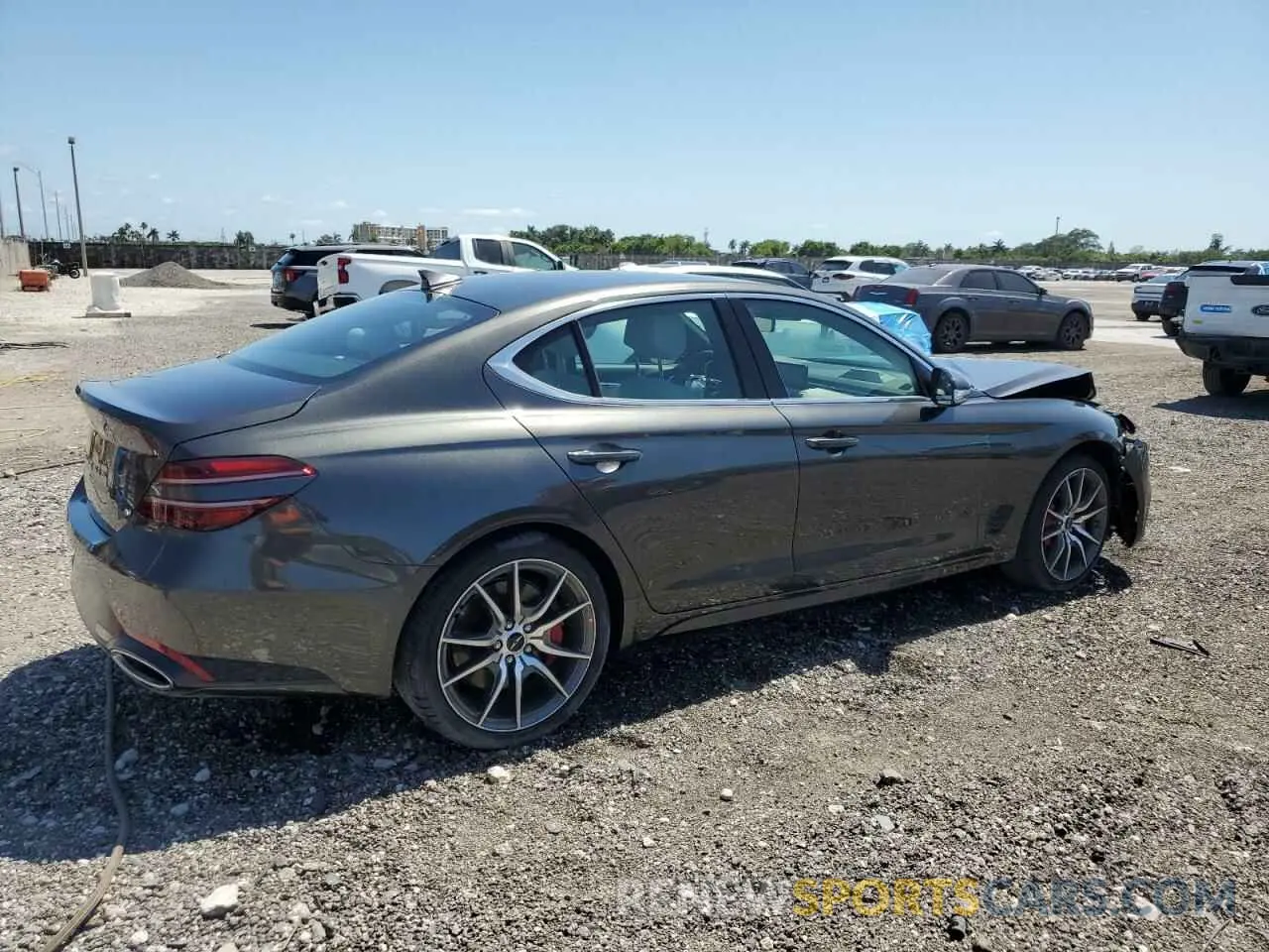 3 Photograph of a damaged car KMTG34SC8SU155736 GENESIS G70 BASE 2025