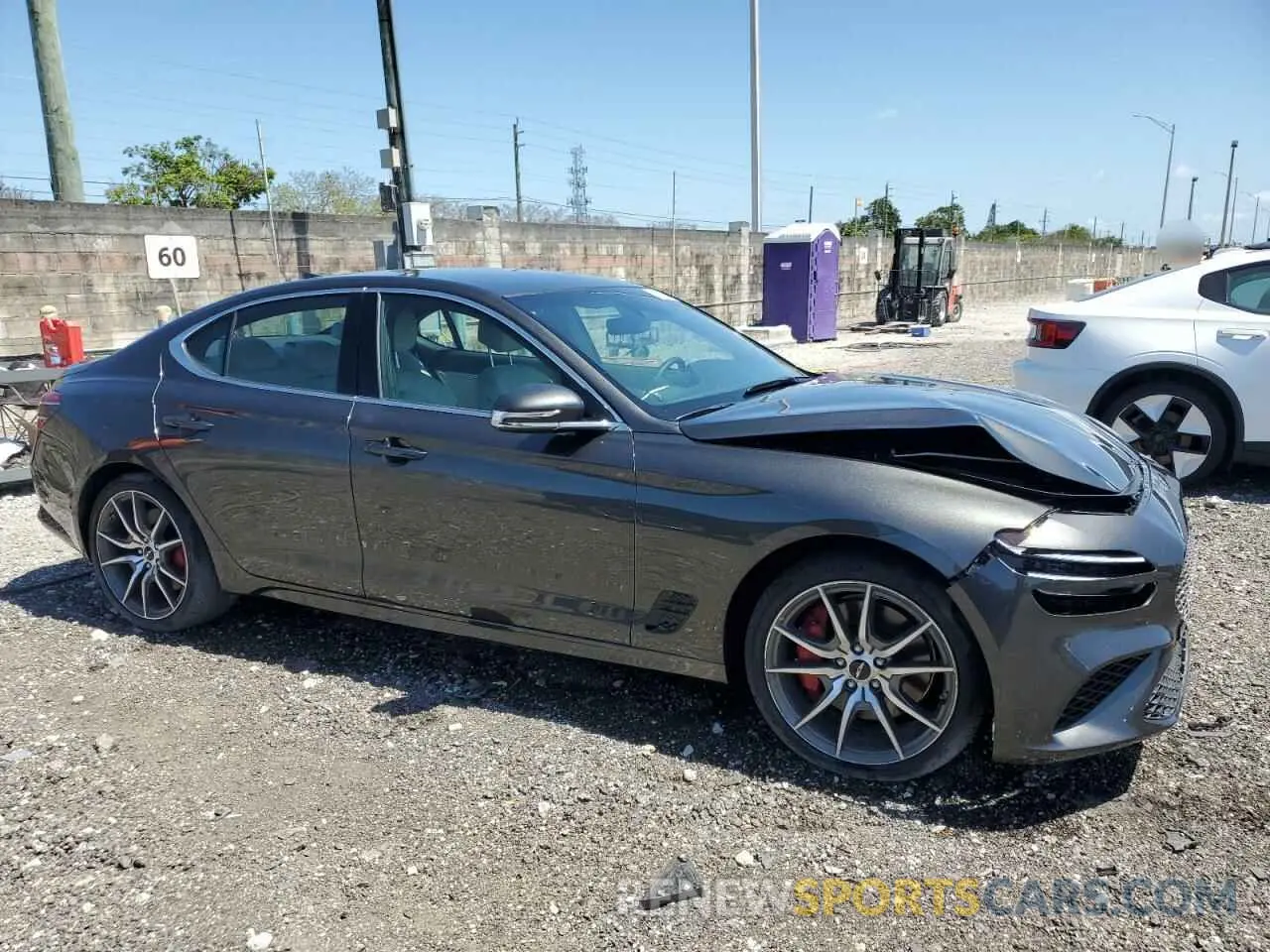 4 Photograph of a damaged car KMTG34SC8SU155736 GENESIS G70 BASE 2025