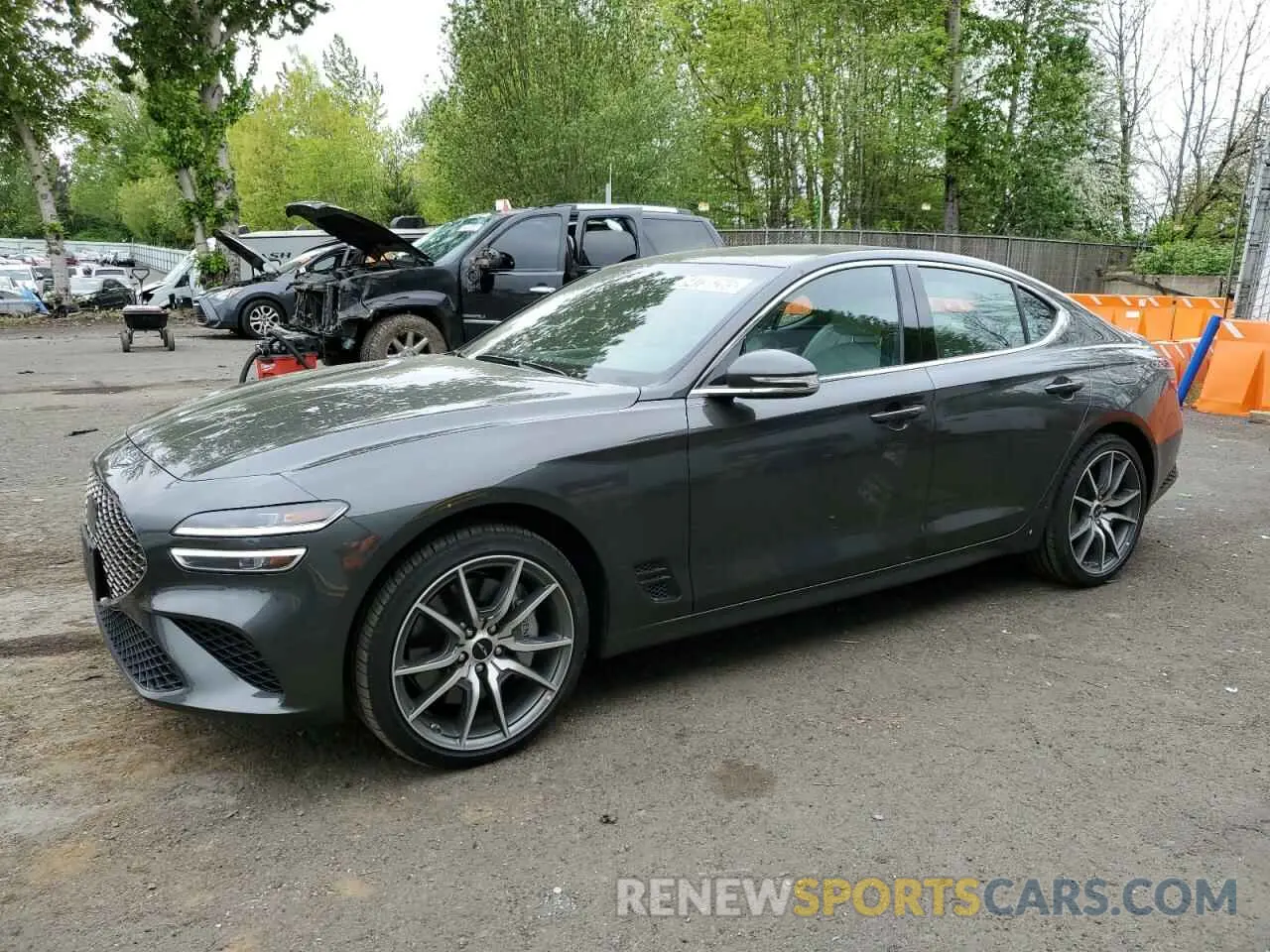 1 Photograph of a damaged car KMTG34SC9SU153624 GENESIS G70 BASE 2025