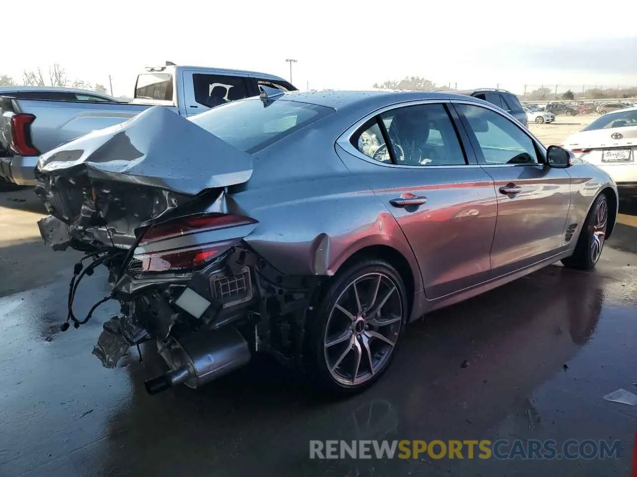 3 Photograph of a damaged car KMTG34SC9SU154000 GENESIS G70 BASE 2025