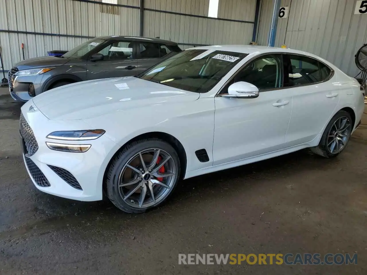 1 Photograph of a damaged car KMTG34SC9SU155485 GENESIS G70 BASE 2025
