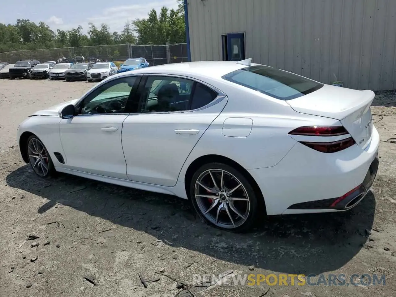 2 Photograph of a damaged car KMTG34SC9SU156684 GENESIS G70 BASE 2025