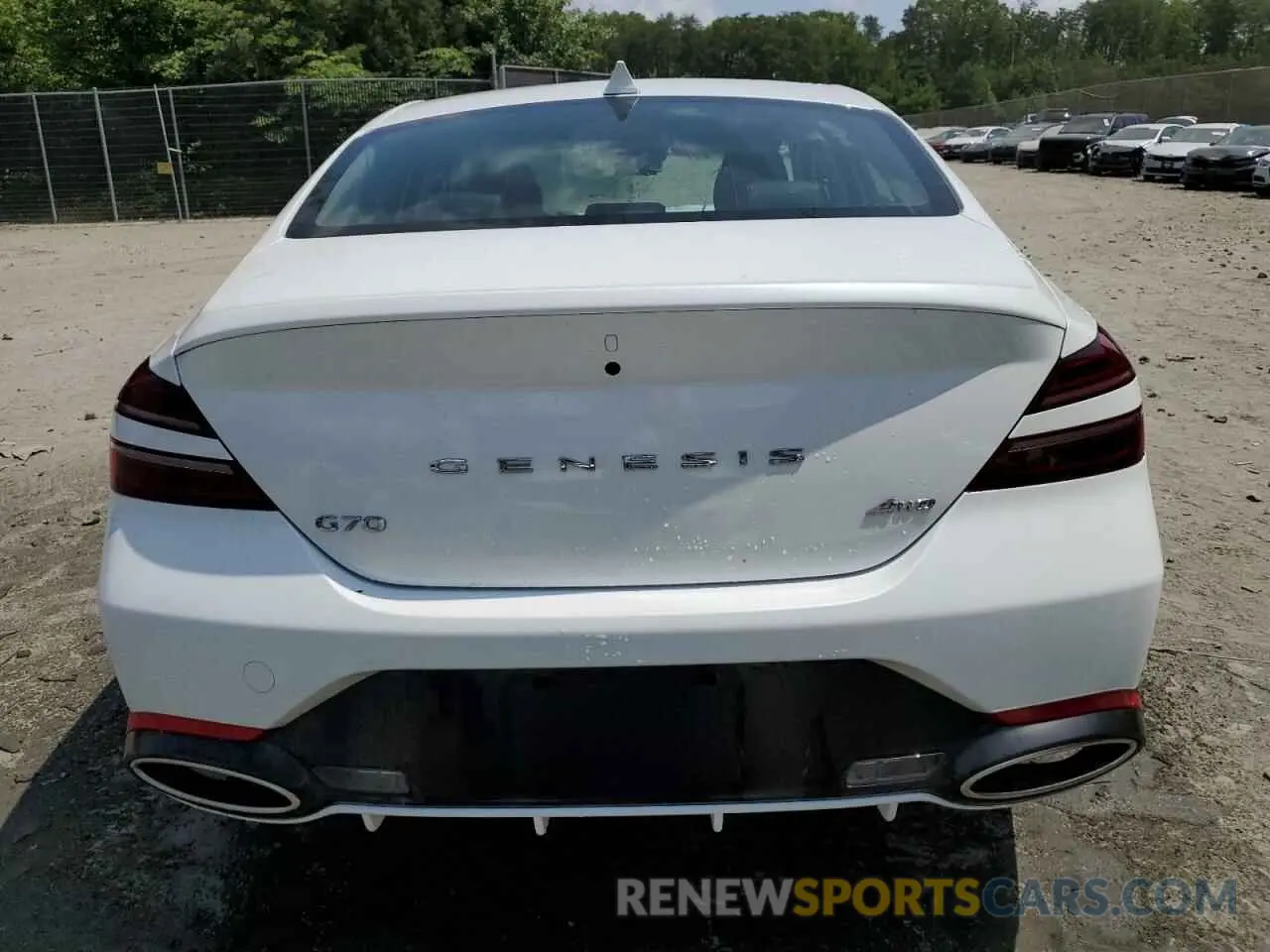 6 Photograph of a damaged car KMTG34SC9SU156684 GENESIS G70 BASE 2025