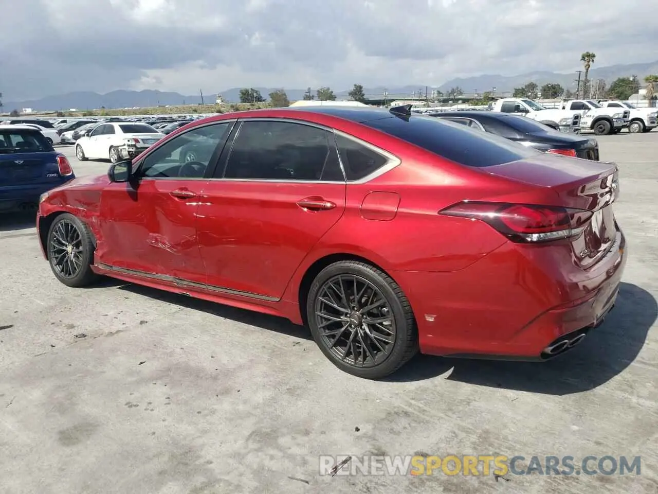 2 Photograph of a damaged car KMHGN4JB6KU291019 GENESIS G80 2019