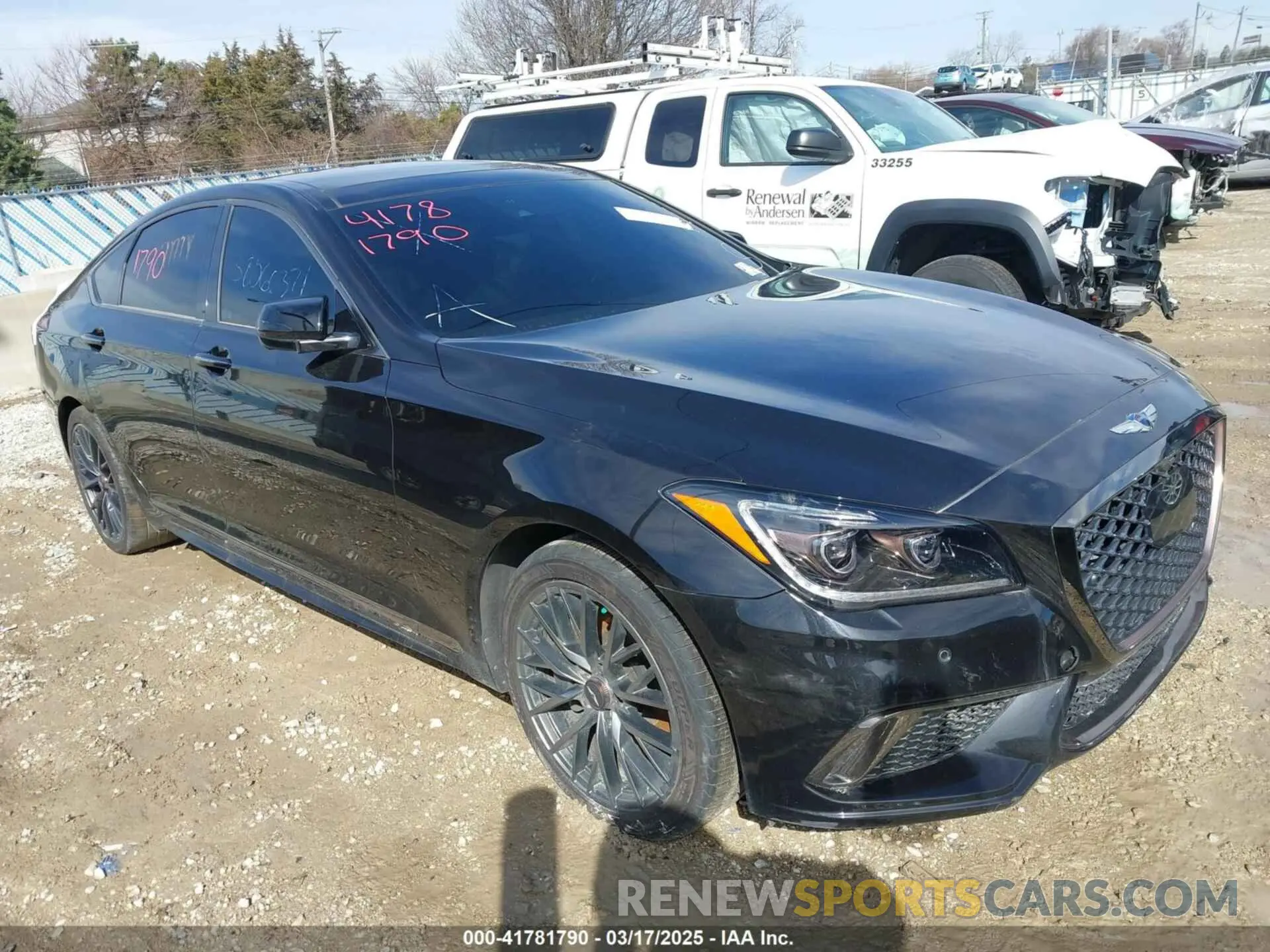 1 Photograph of a damaged car KMHGN4JBXKU296515 GENESIS G80 2019