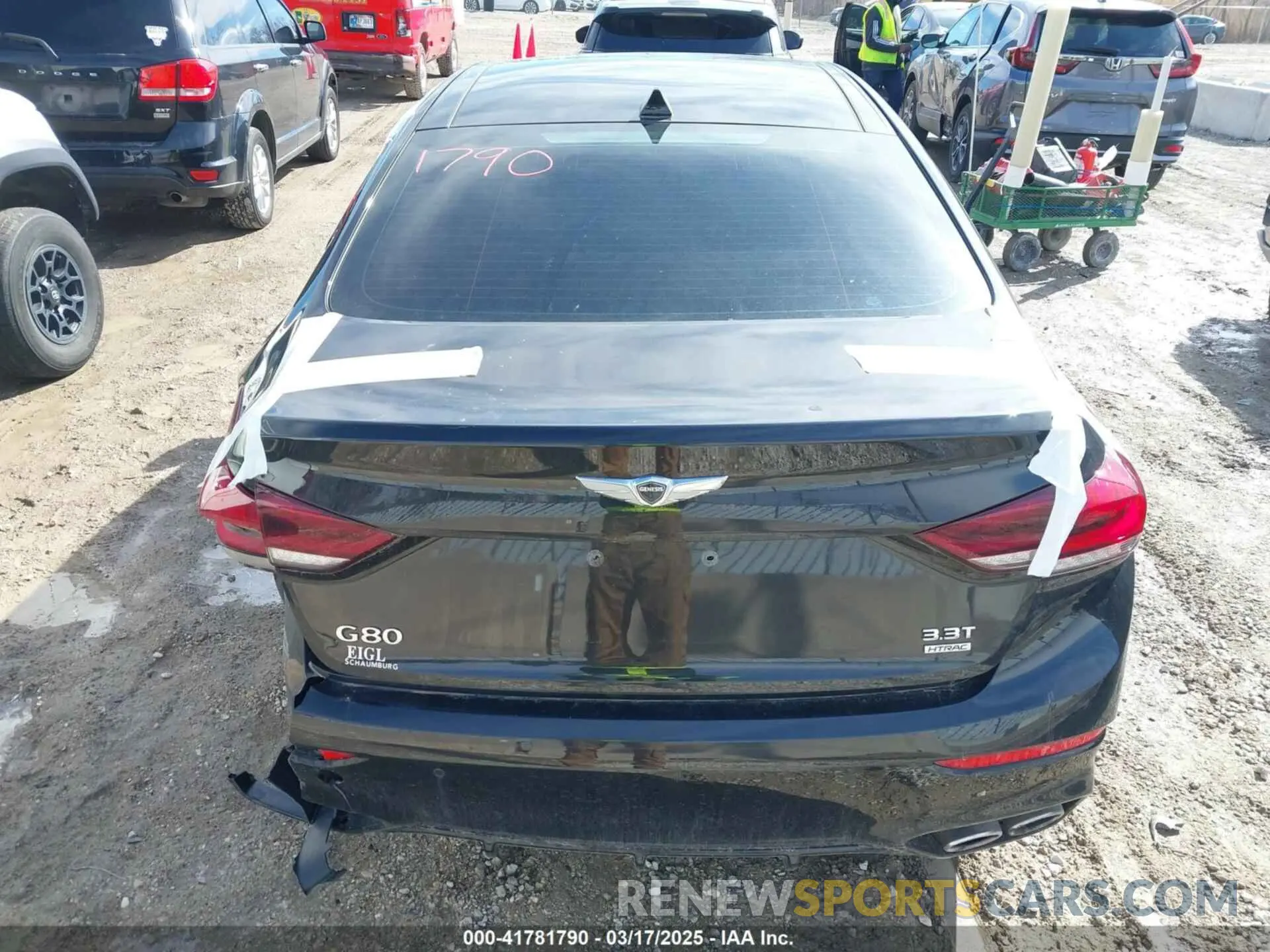 16 Photograph of a damaged car KMHGN4JBXKU296515 GENESIS G80 2019