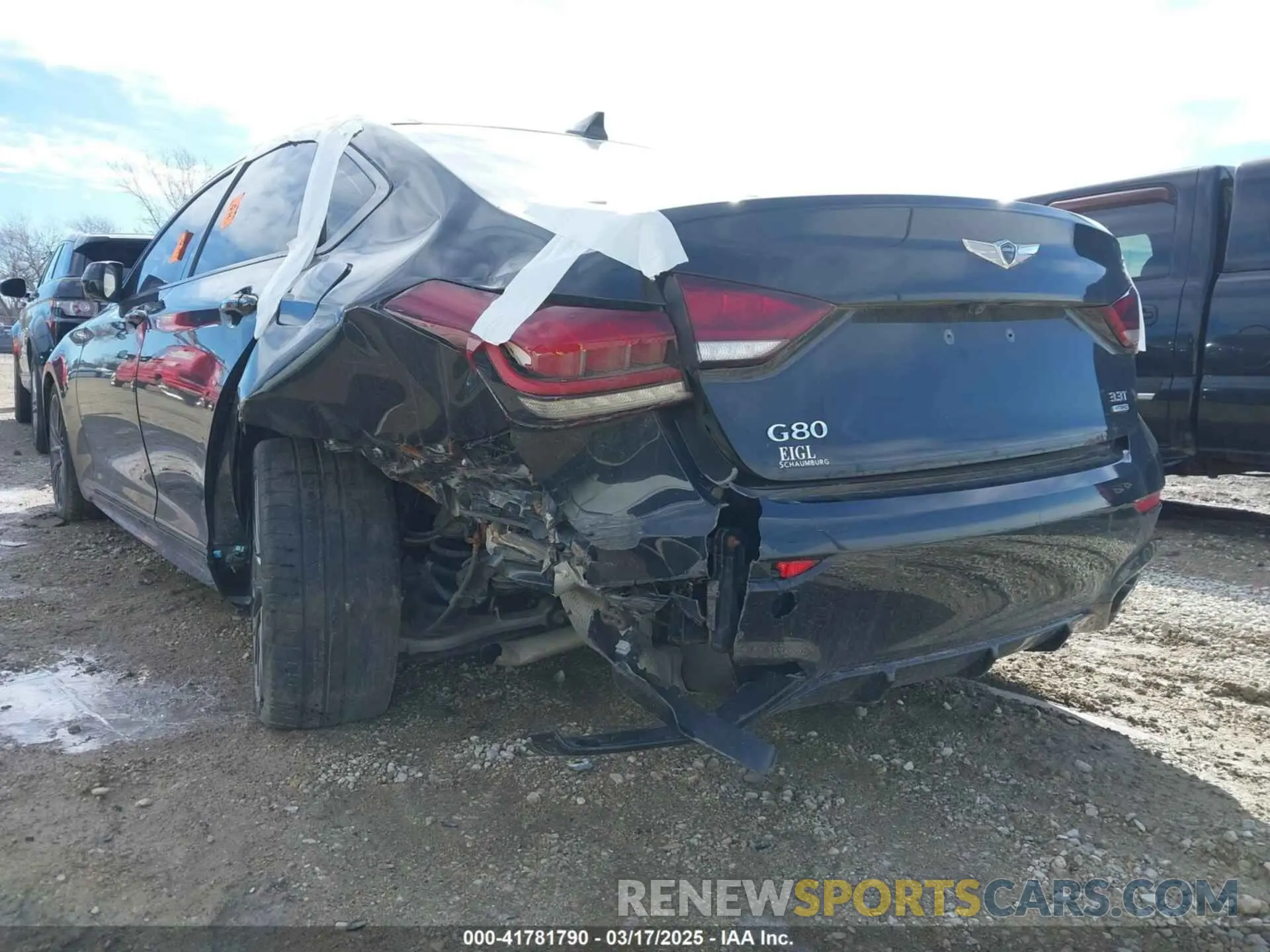 17 Photograph of a damaged car KMHGN4JBXKU296515 GENESIS G80 2019