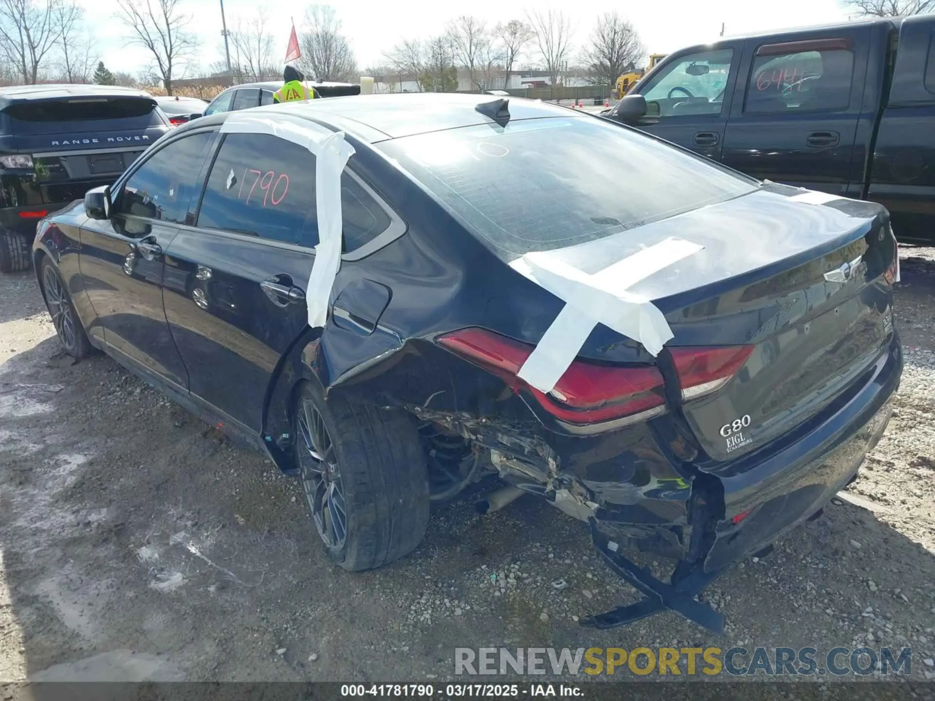3 Photograph of a damaged car KMHGN4JBXKU296515 GENESIS G80 2019