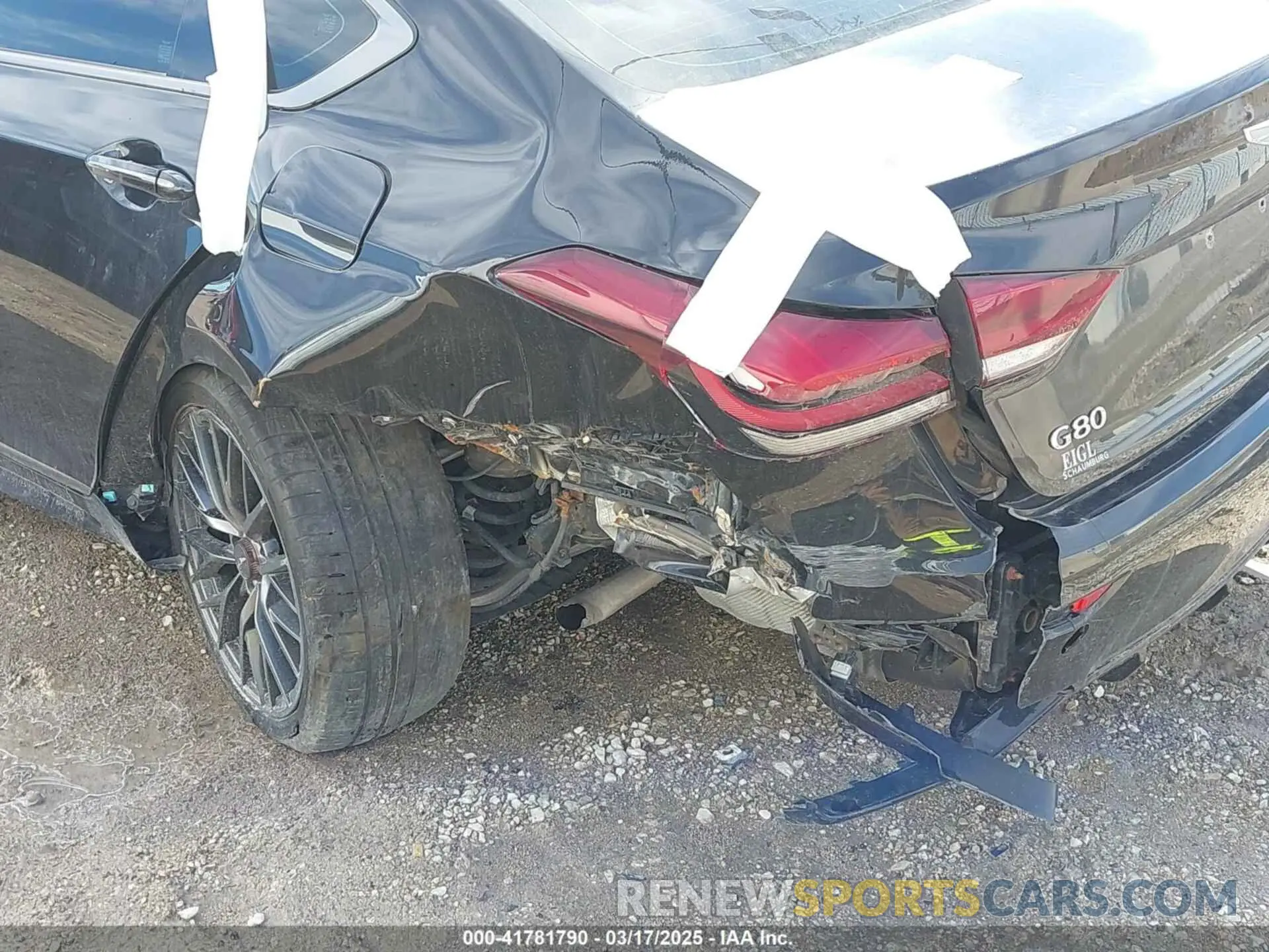 6 Photograph of a damaged car KMHGN4JBXKU296515 GENESIS G80 2019