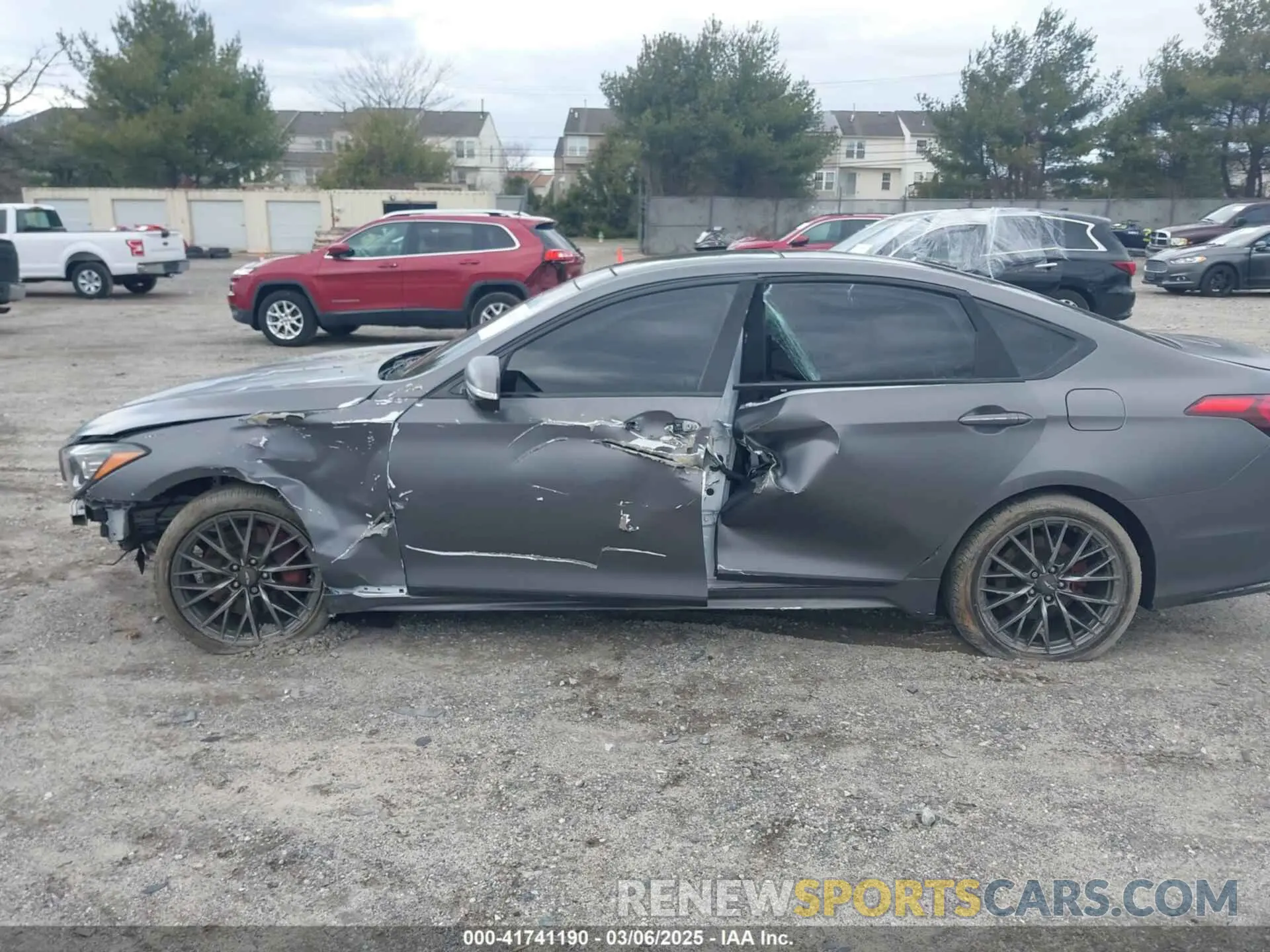 14 Photograph of a damaged car KMHGN4JE0KU292418 GENESIS G80 2019