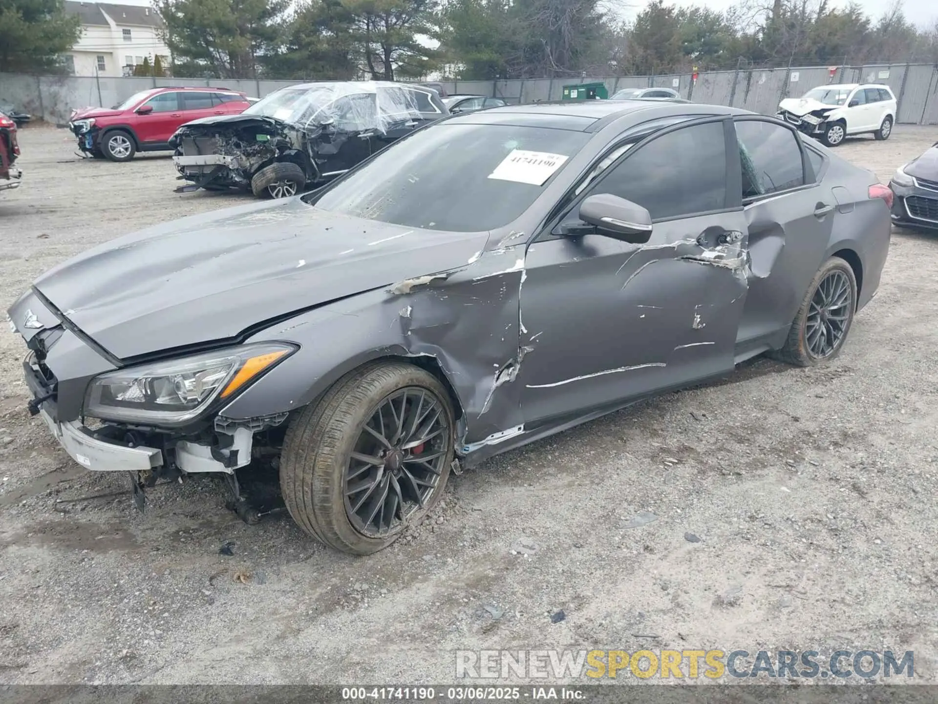 2 Photograph of a damaged car KMHGN4JE0KU292418 GENESIS G80 2019