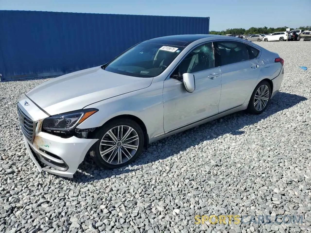 1 Photograph of a damaged car KMHGN4JE0KU299269 GENESIS G80 2019