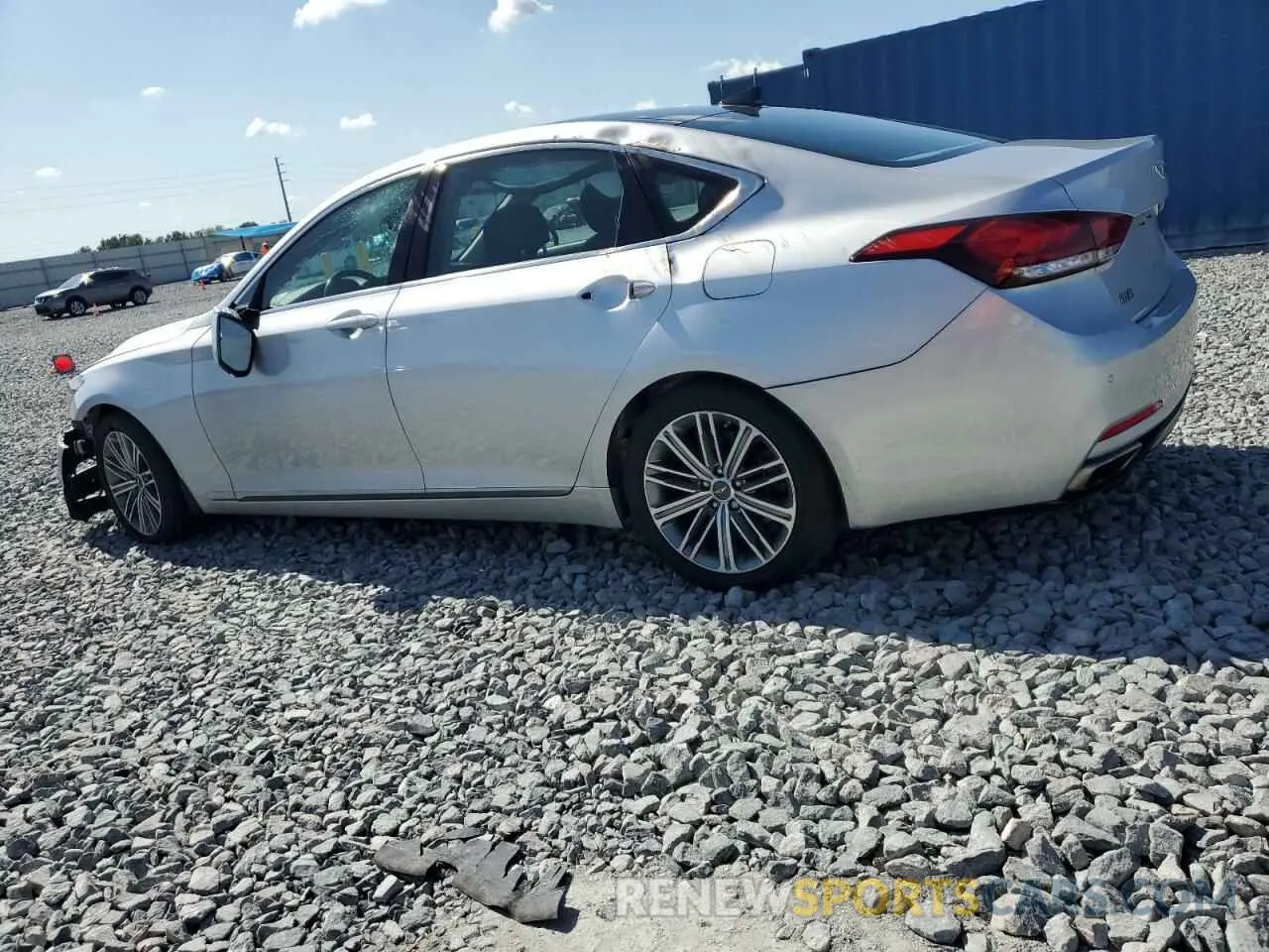 2 Photograph of a damaged car KMHGN4JE0KU299269 GENESIS G80 2019
