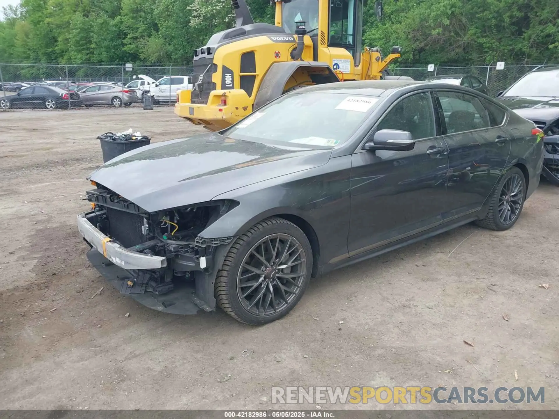 2 Photograph of a damaged car KMHGN4JE1KU287647 GENESIS G80 2019