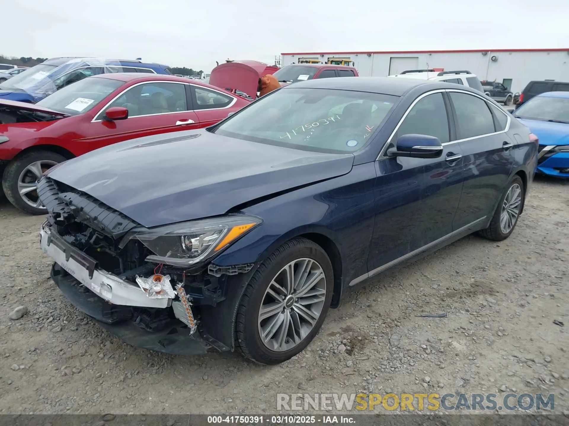 2 Photograph of a damaged car KMHGN4JE2KU299404 GENESIS G80 2019