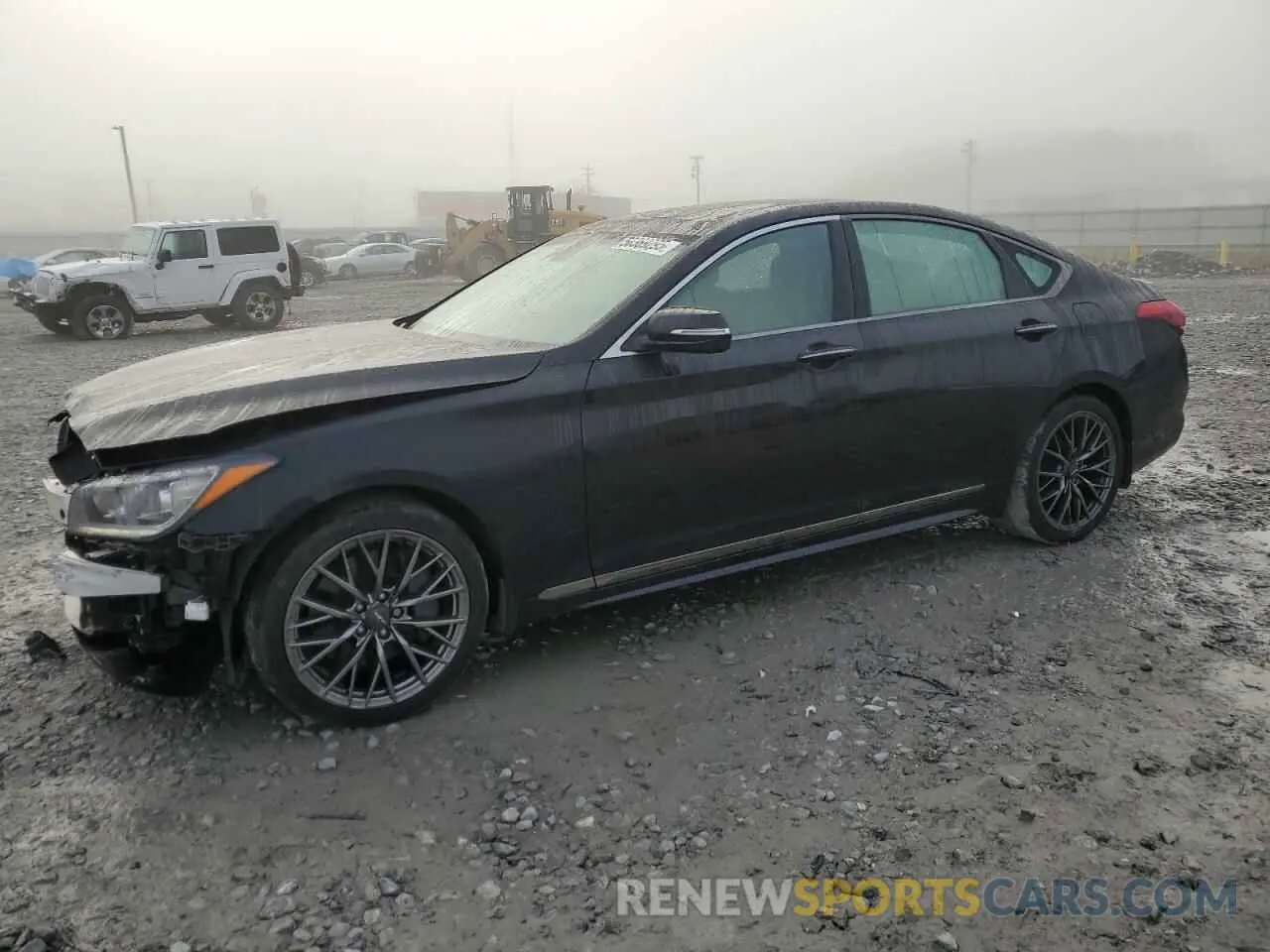 1 Photograph of a damaged car KMHGN4JE4KU291871 GENESIS G80 2019