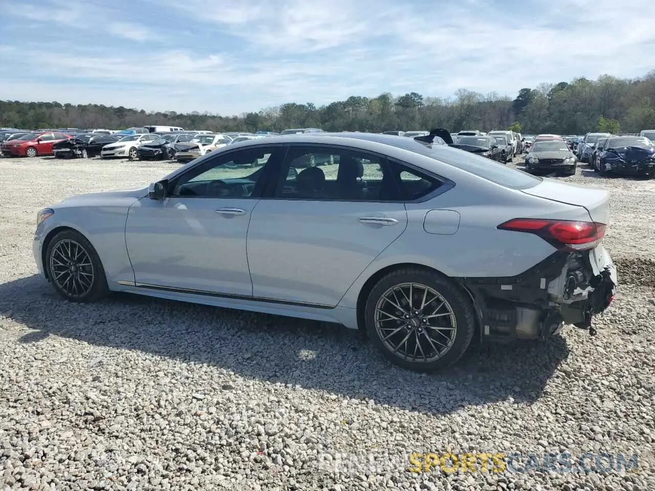 2 Photograph of a damaged car KMHGN4JE5KU290938 GENESIS G80 2019