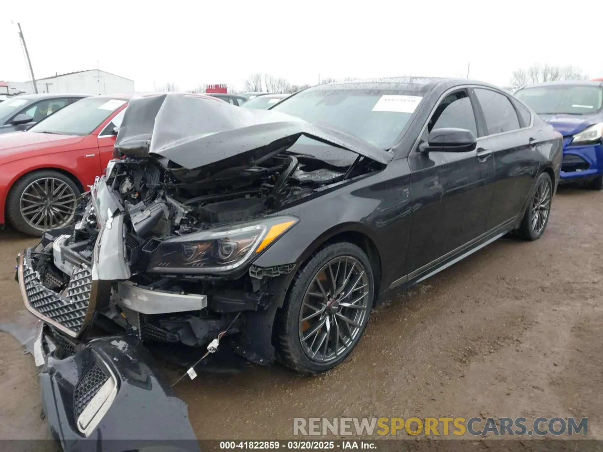 2 Photograph of a damaged car KMTFN4JB9KU321079 GENESIS G80 2019