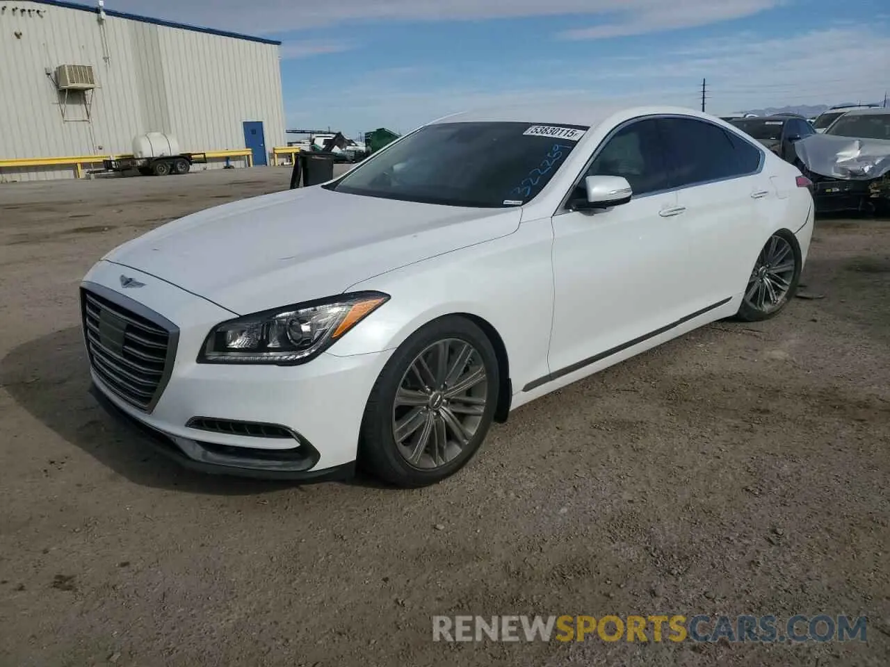 1 Photograph of a damaged car KMTFN4JE2KU322259 GENESIS G80 2019