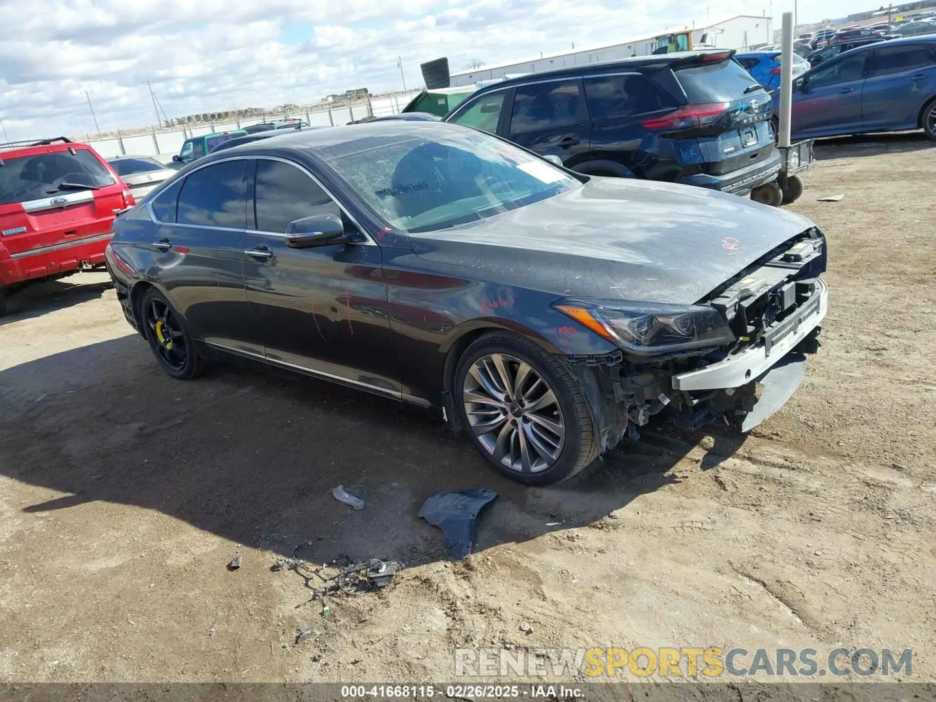 1 Photograph of a damaged car KMTFN4JF5KU313354 GENESIS G80 2019