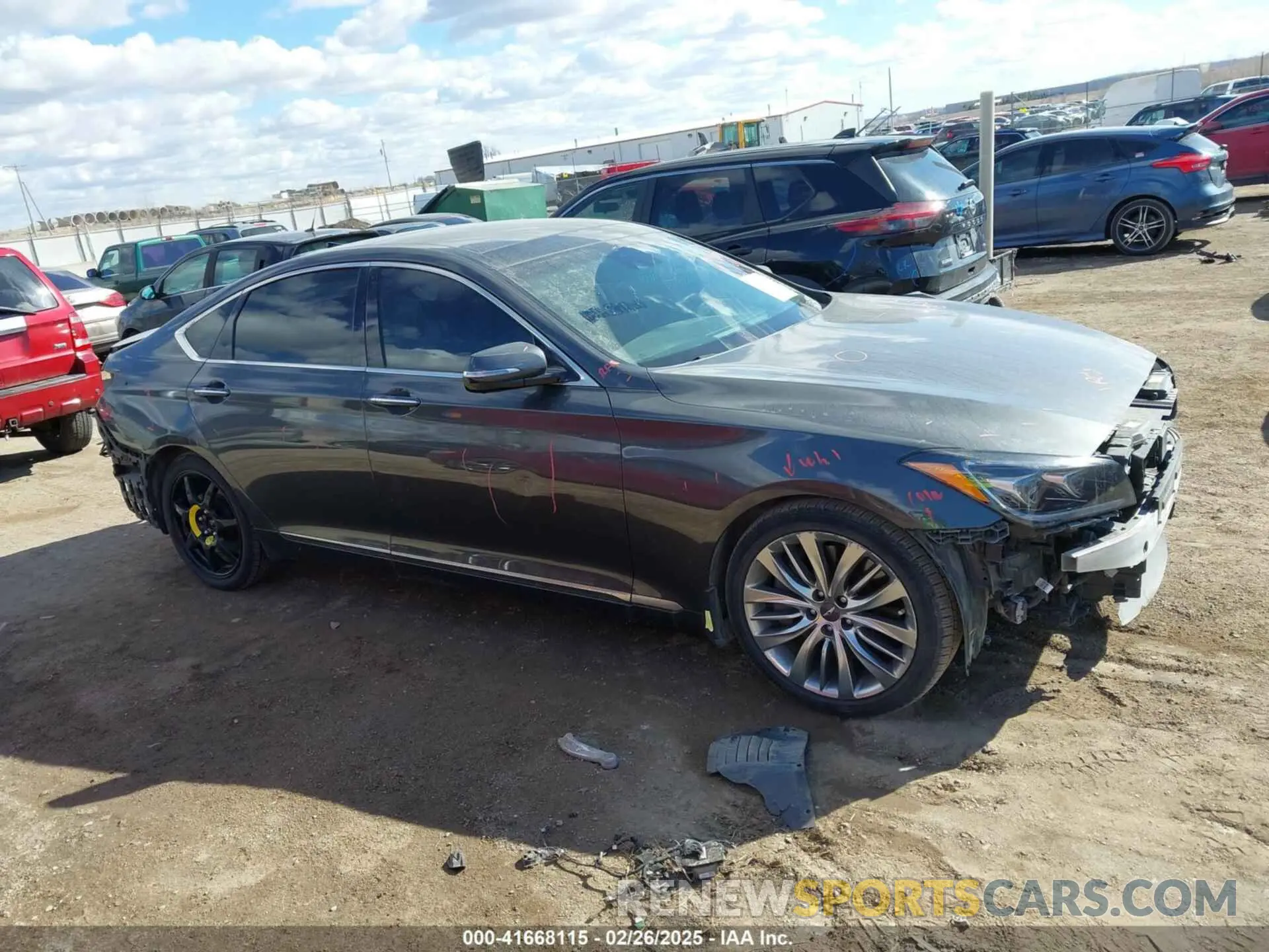 13 Photograph of a damaged car KMTFN4JF5KU313354 GENESIS G80 2019