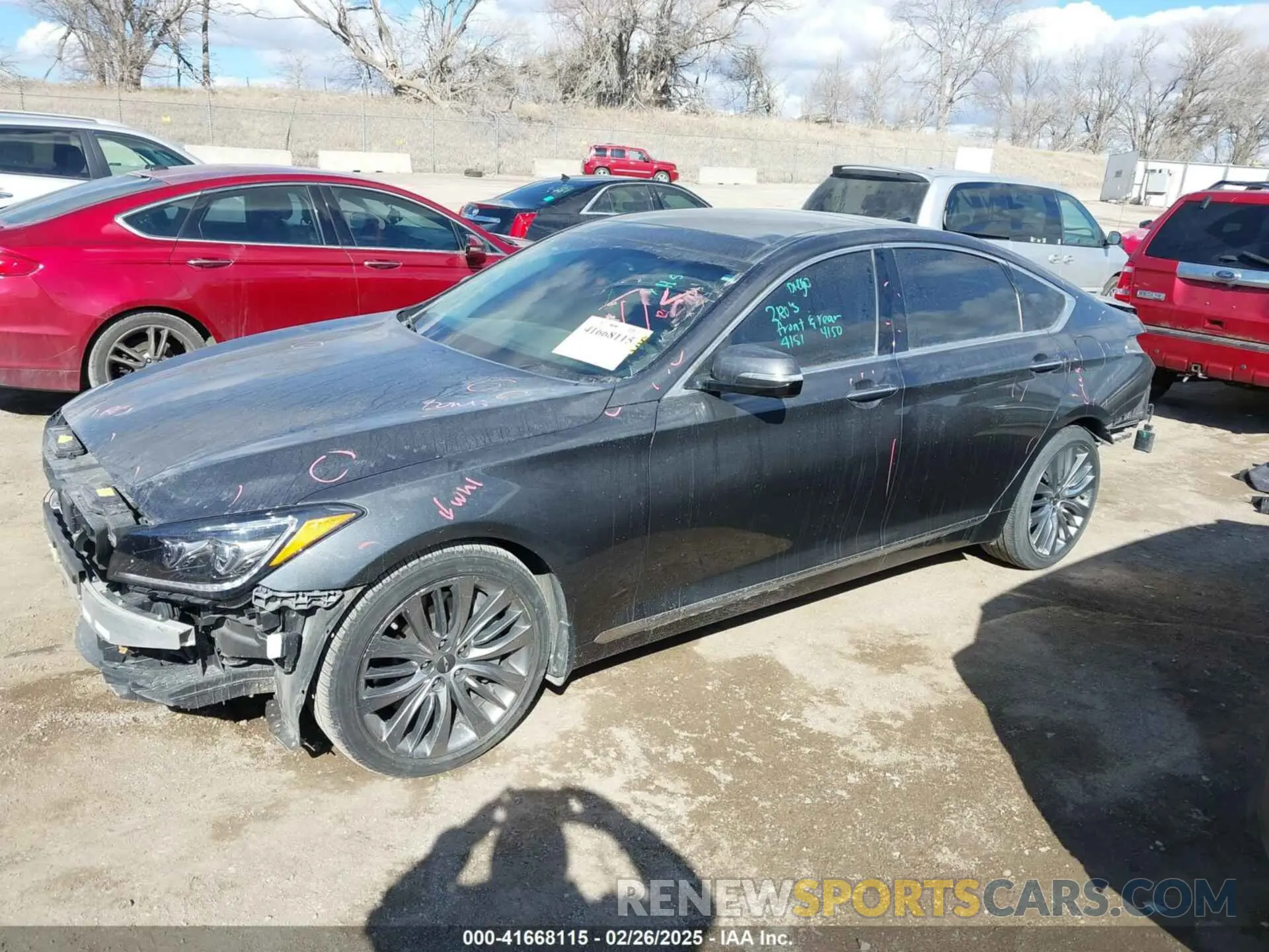 14 Photograph of a damaged car KMTFN4JF5KU313354 GENESIS G80 2019