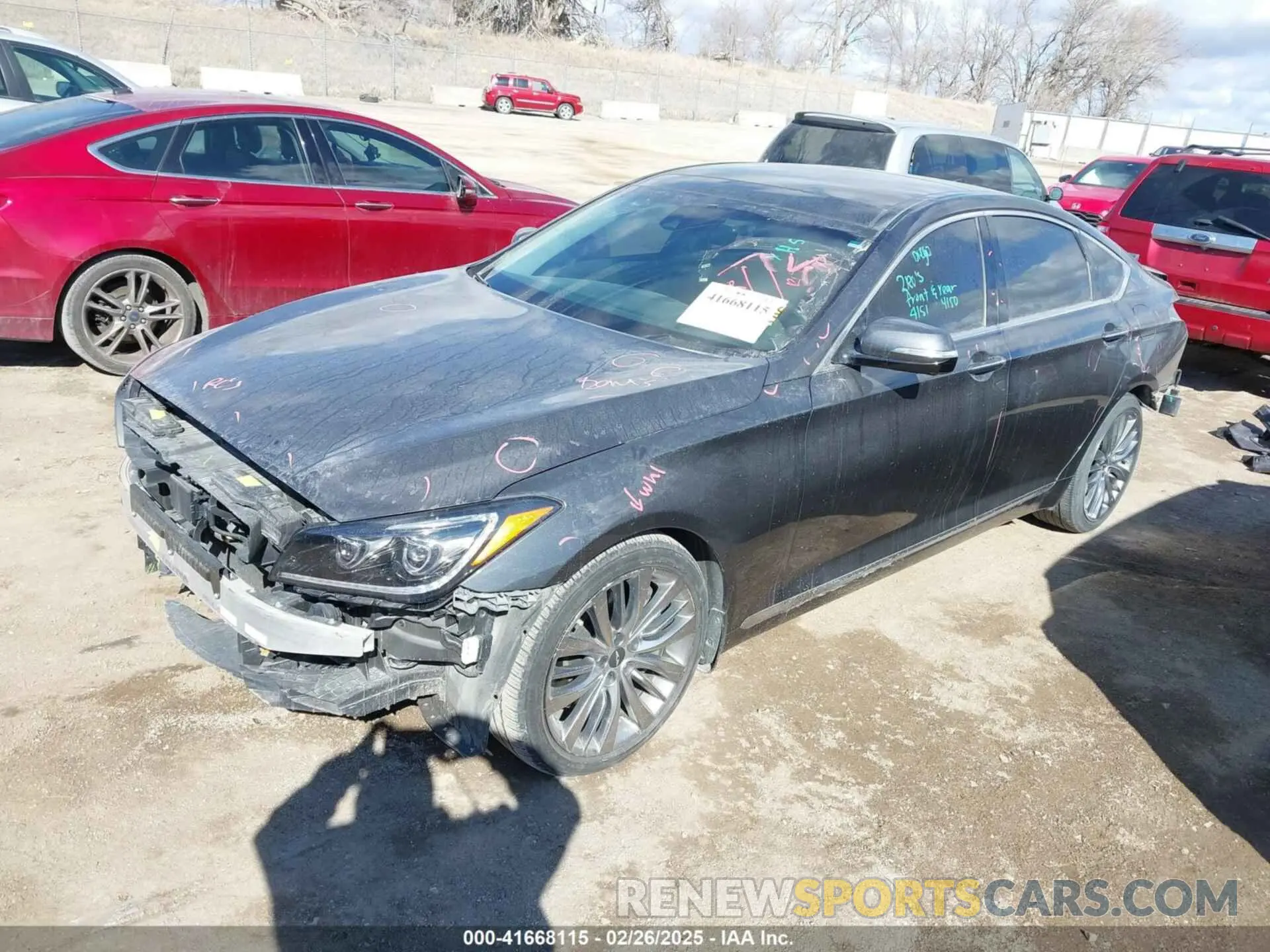 2 Photograph of a damaged car KMTFN4JF5KU313354 GENESIS G80 2019